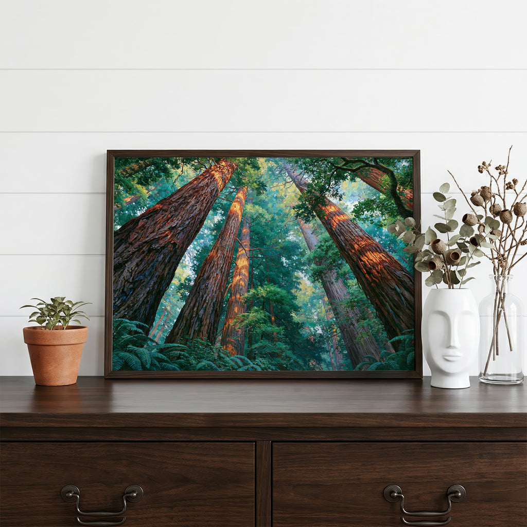 Redwood National Park Classical Oil Painting
