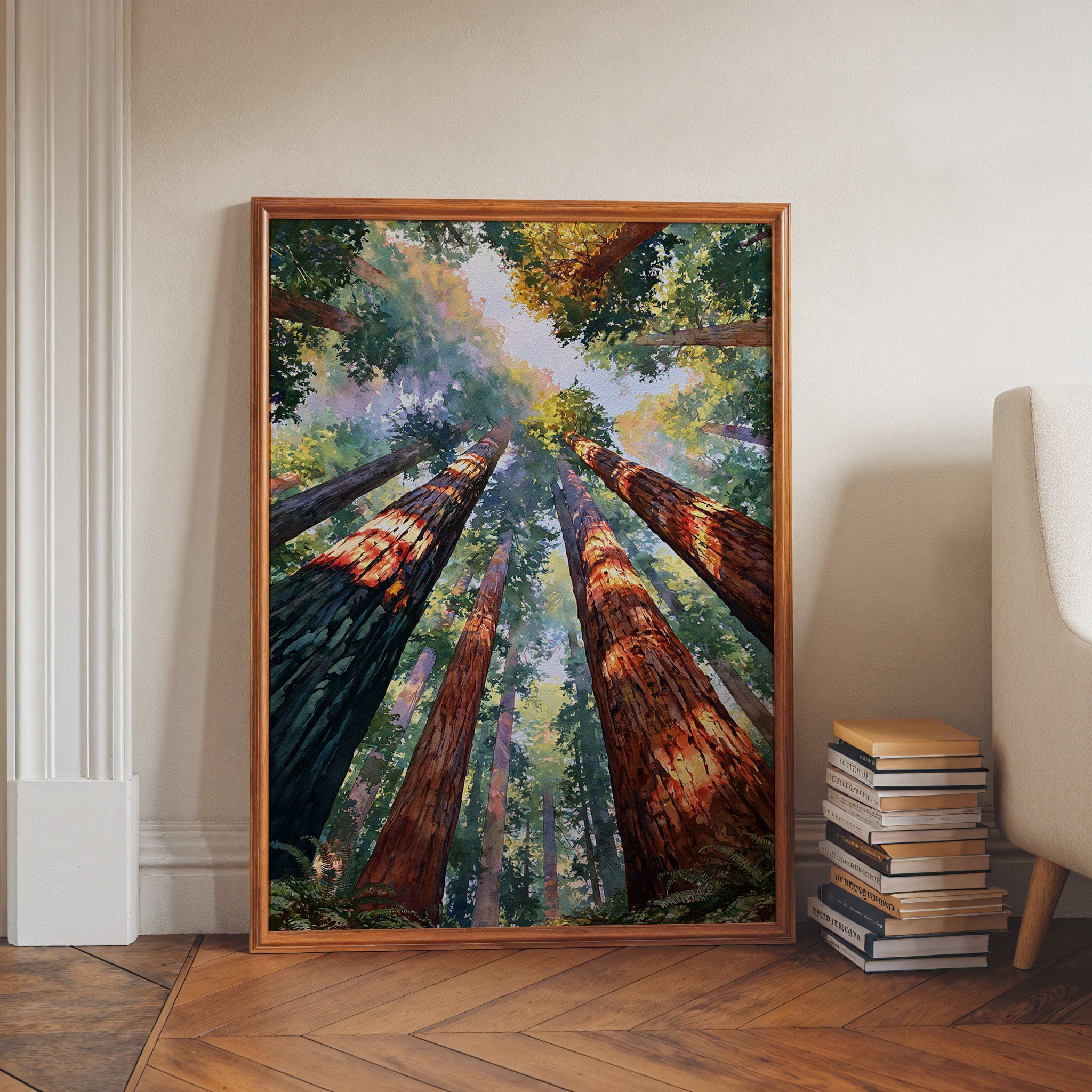 Redwood National Park Watercolor Art