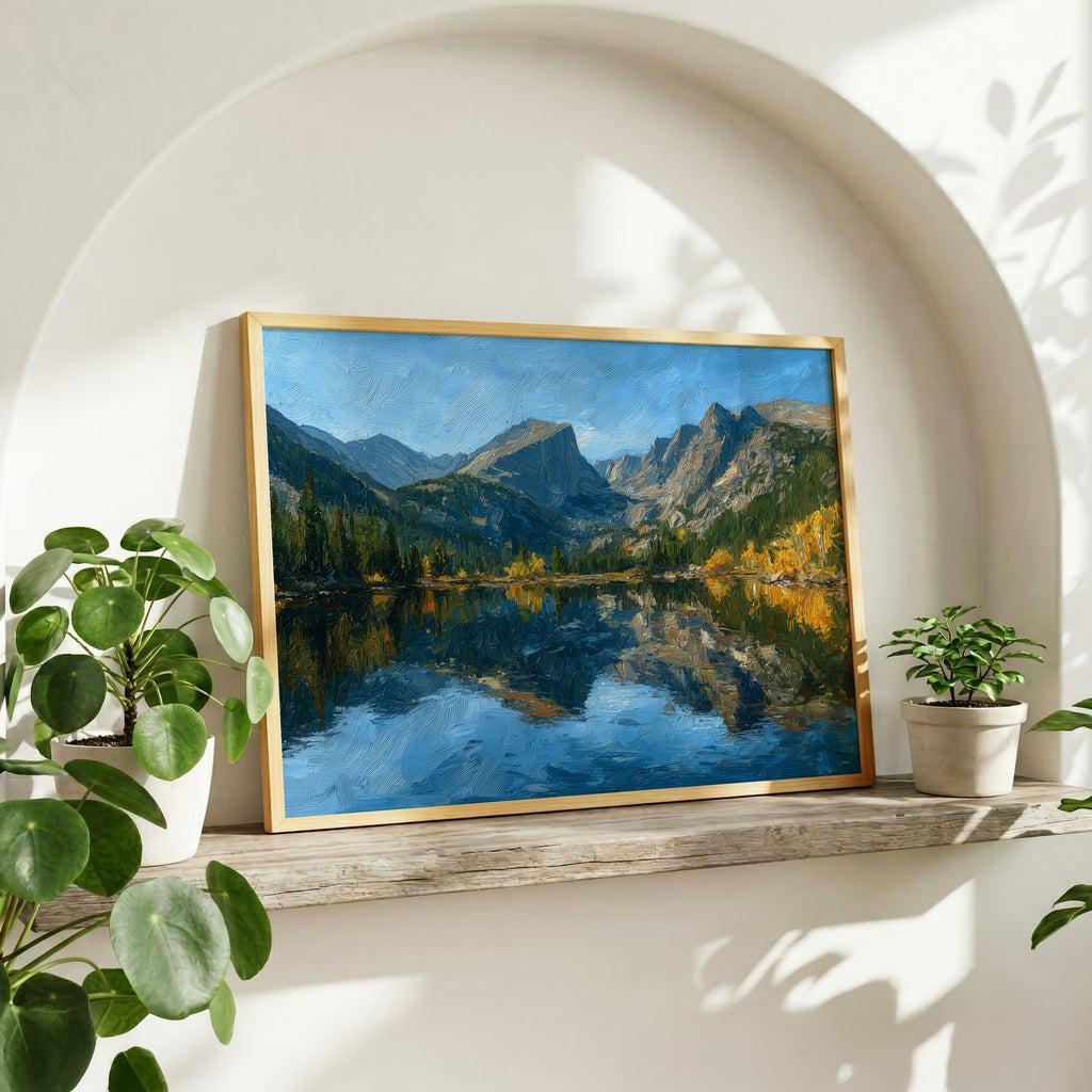 Rocky Mountain National Park Oil Painting