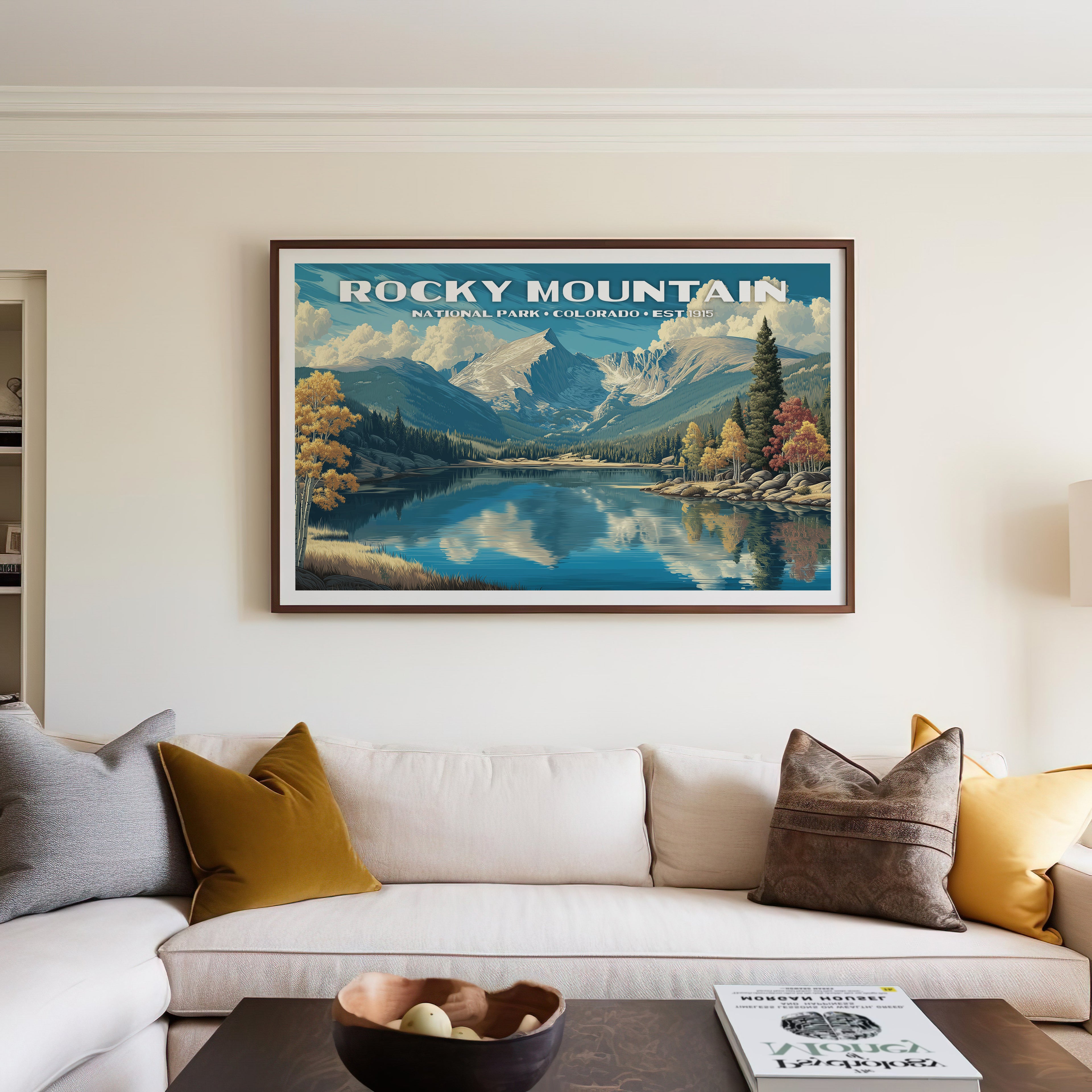 Rocky Mountain National Park Horizontal Vintage Art