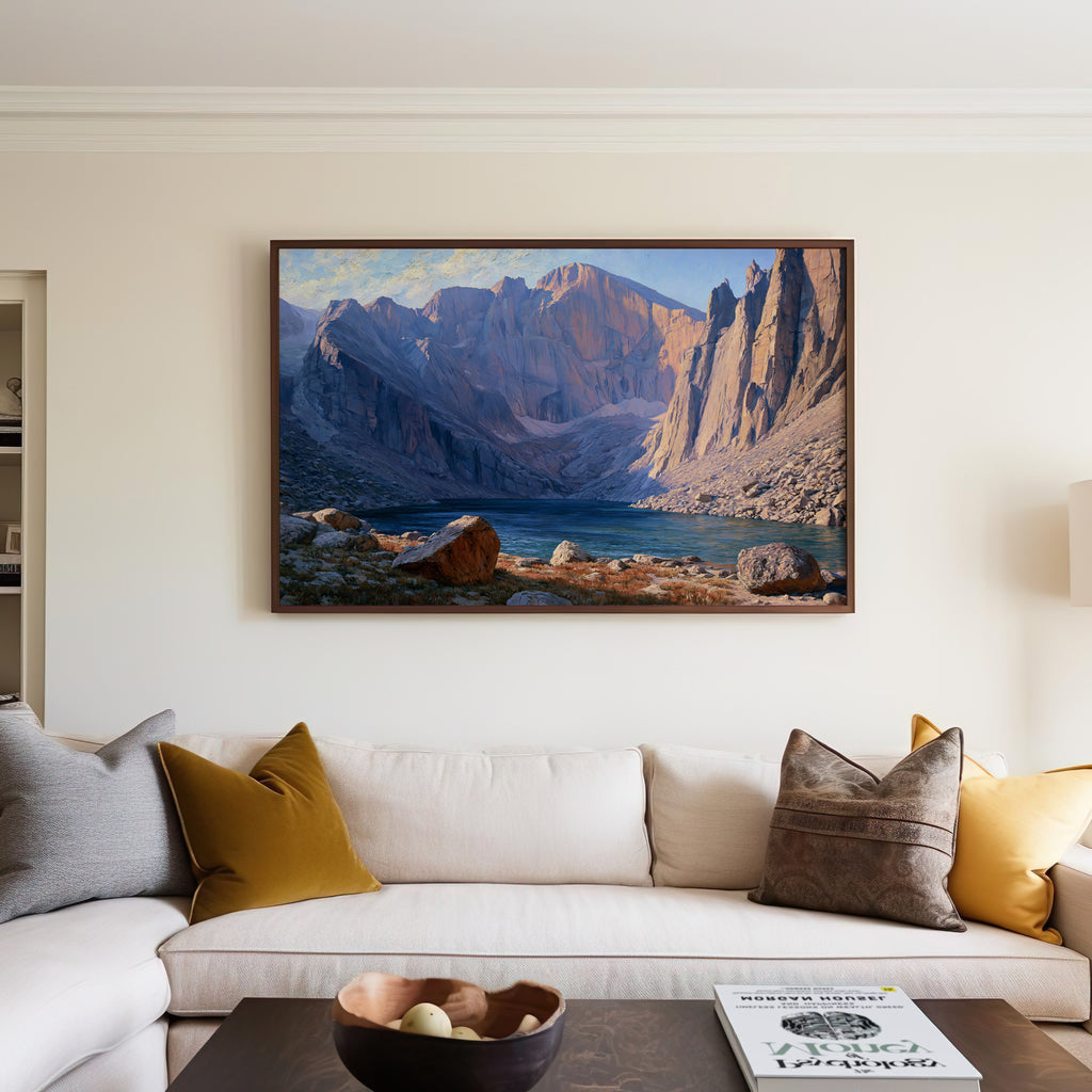 Rocky Mountain National Park Classical Oil Painting