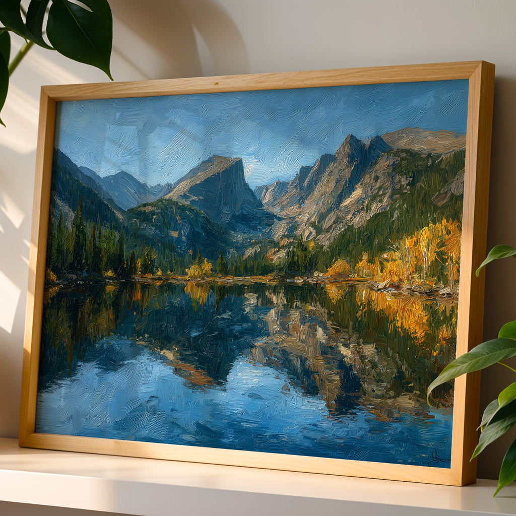 Rocky Mountain National Park Oil Painting