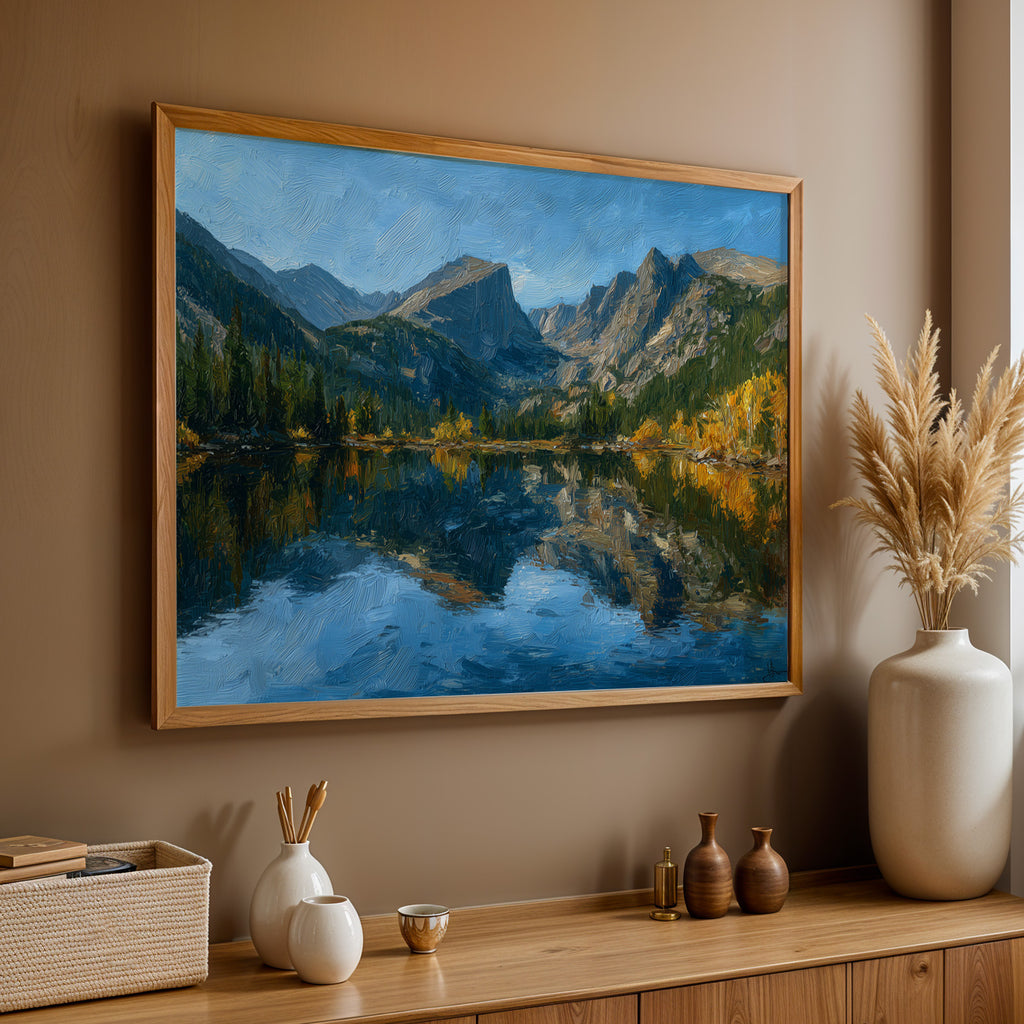 Rocky Mountain National Park Oil Painting