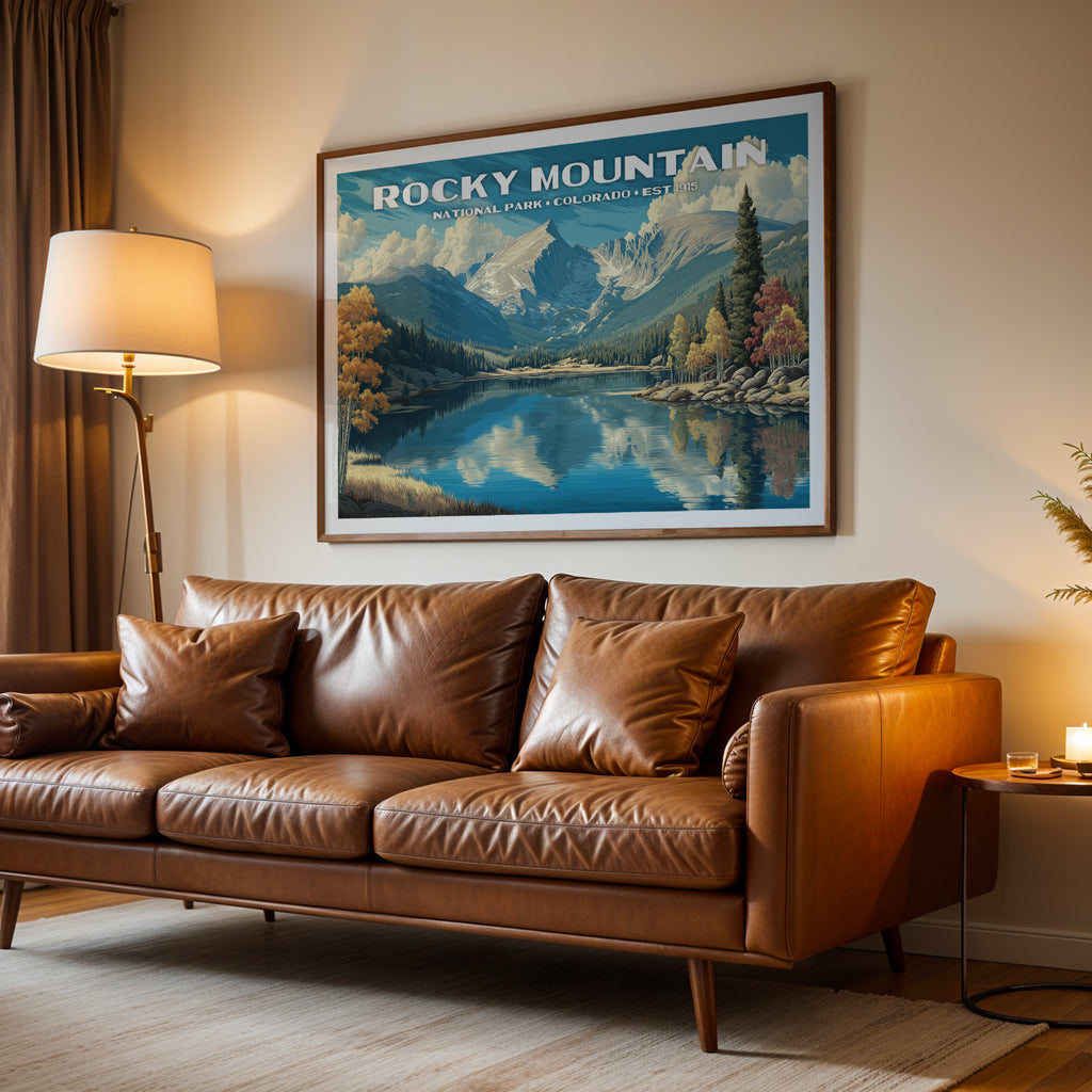 Rocky Mountain National Park Horizontal Vintage Art