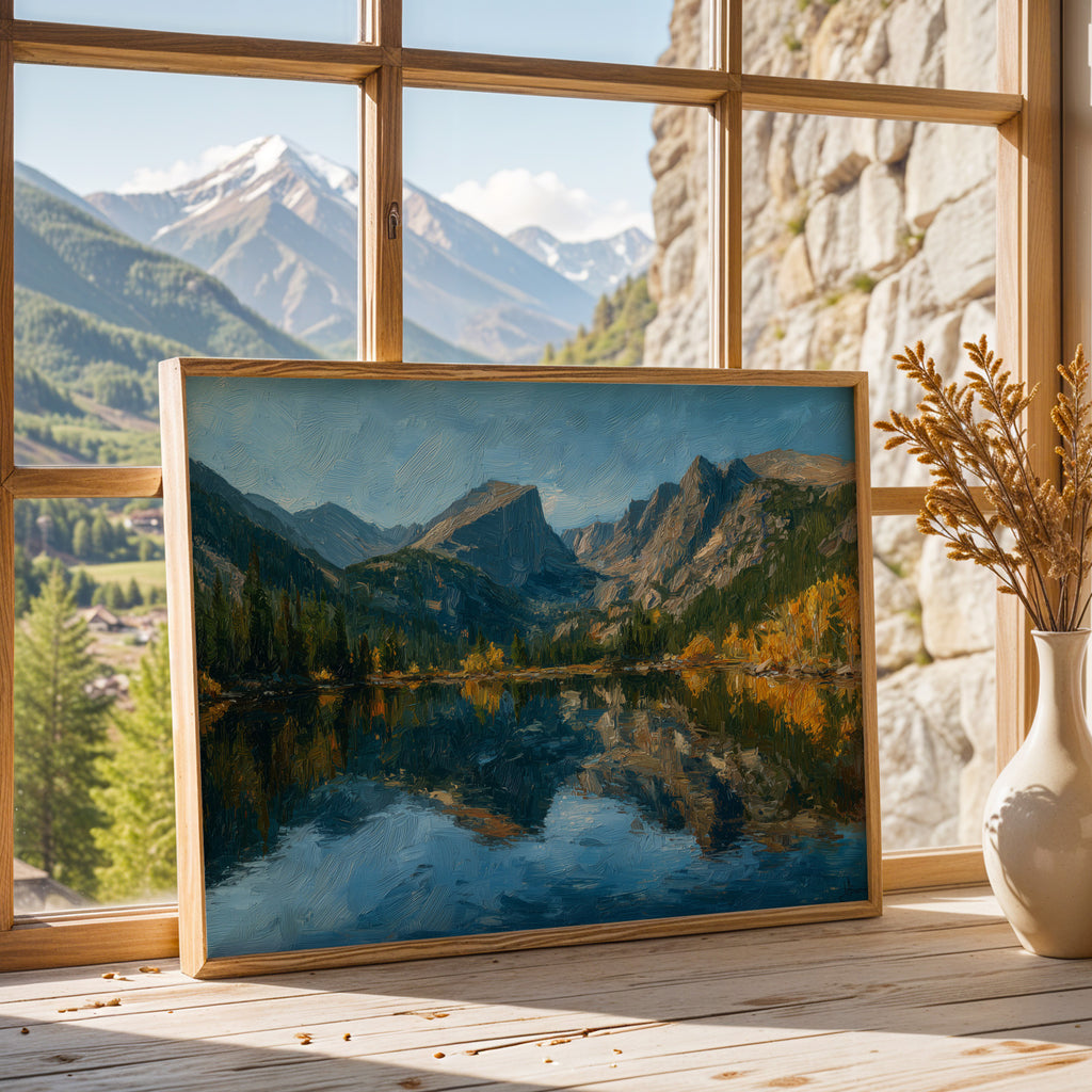 Rocky Mountain National Park Oil Painting