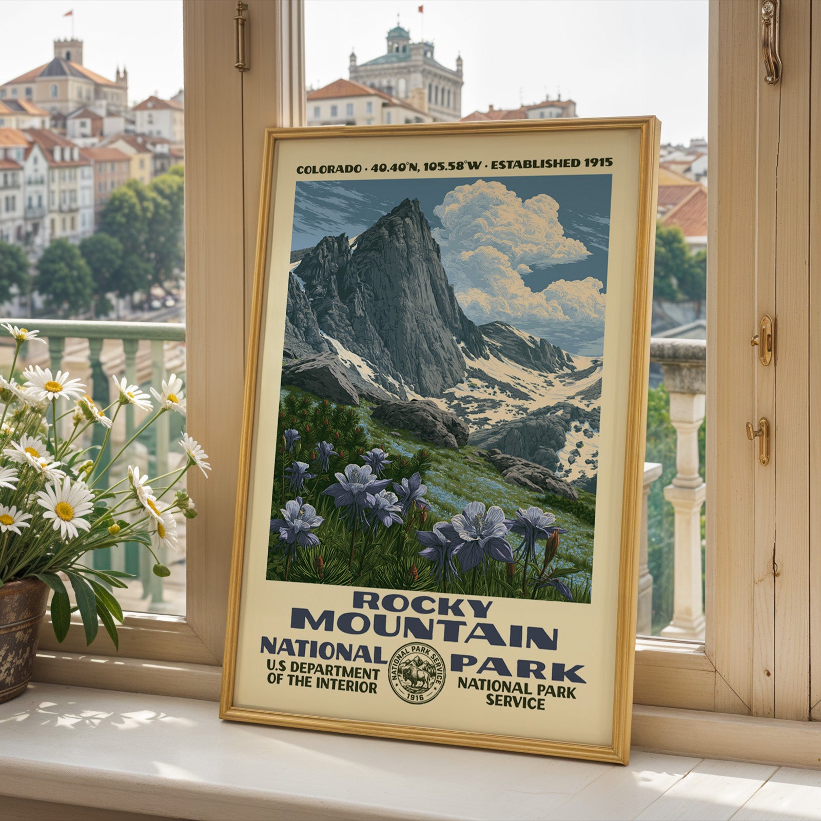 Rocky Mountain National Park Vintage WPA Art