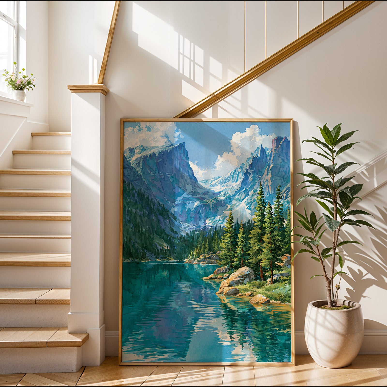 Rocky Mountain National Park Watercolor Art