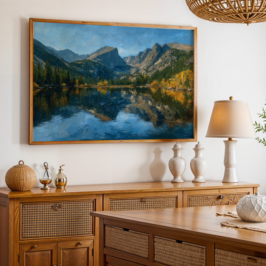 Rocky Mountain National Park Oil Painting