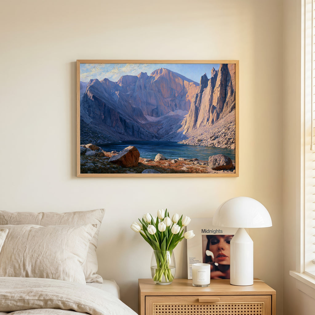 Rocky Mountain National Park Classical Oil Painting