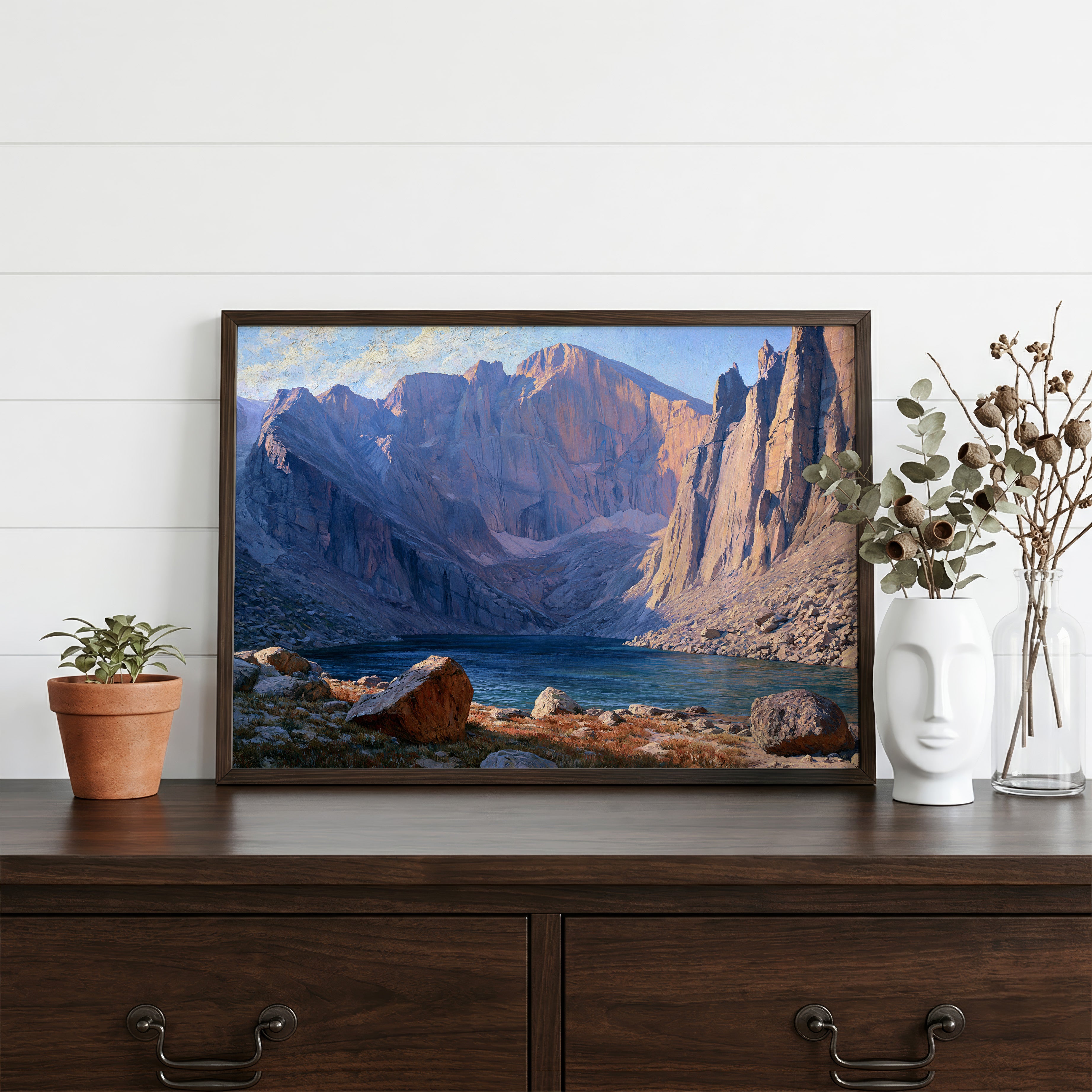 Rocky Mountain National Park Classical Oil Painting