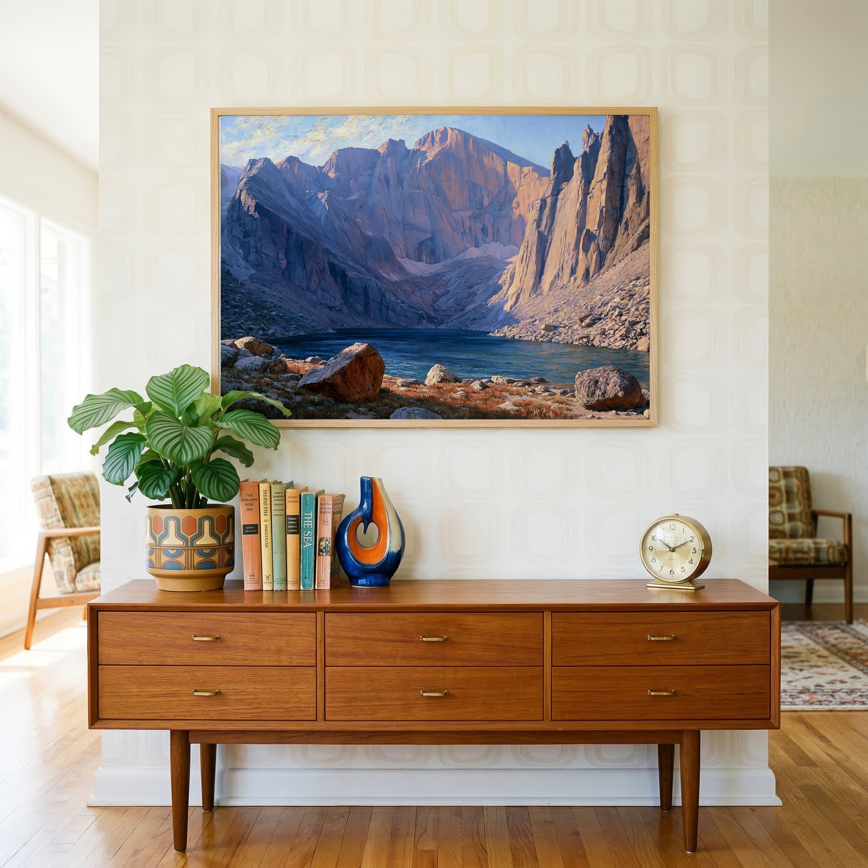 Rocky Mountain National Park Classical Oil Painting
