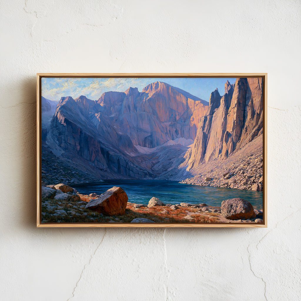 Rocky Mountain National Park Classical Oil Painting