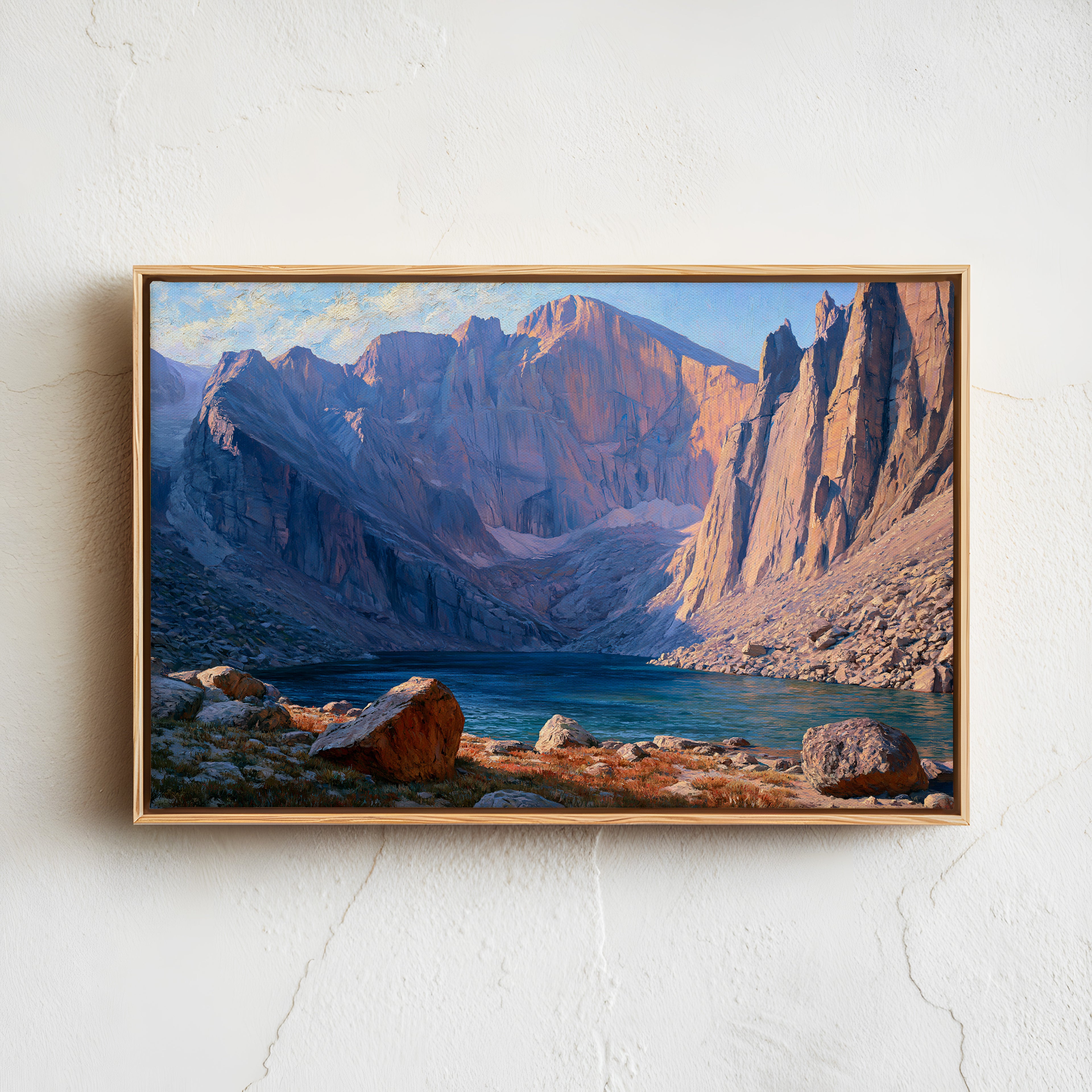 Rocky Mountain National Park Classical Oil Painting