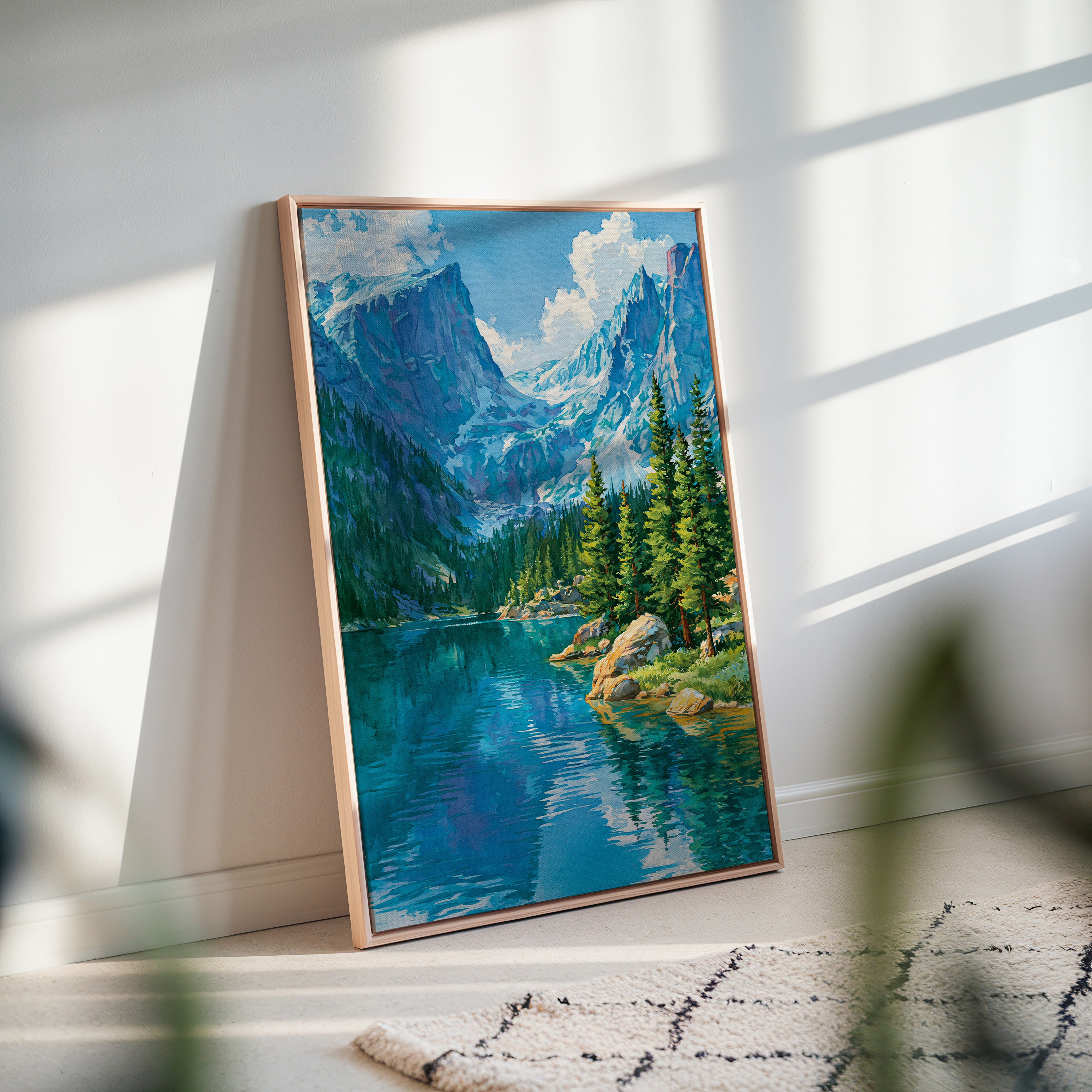 Rocky Mountain National Park Watercolor Art