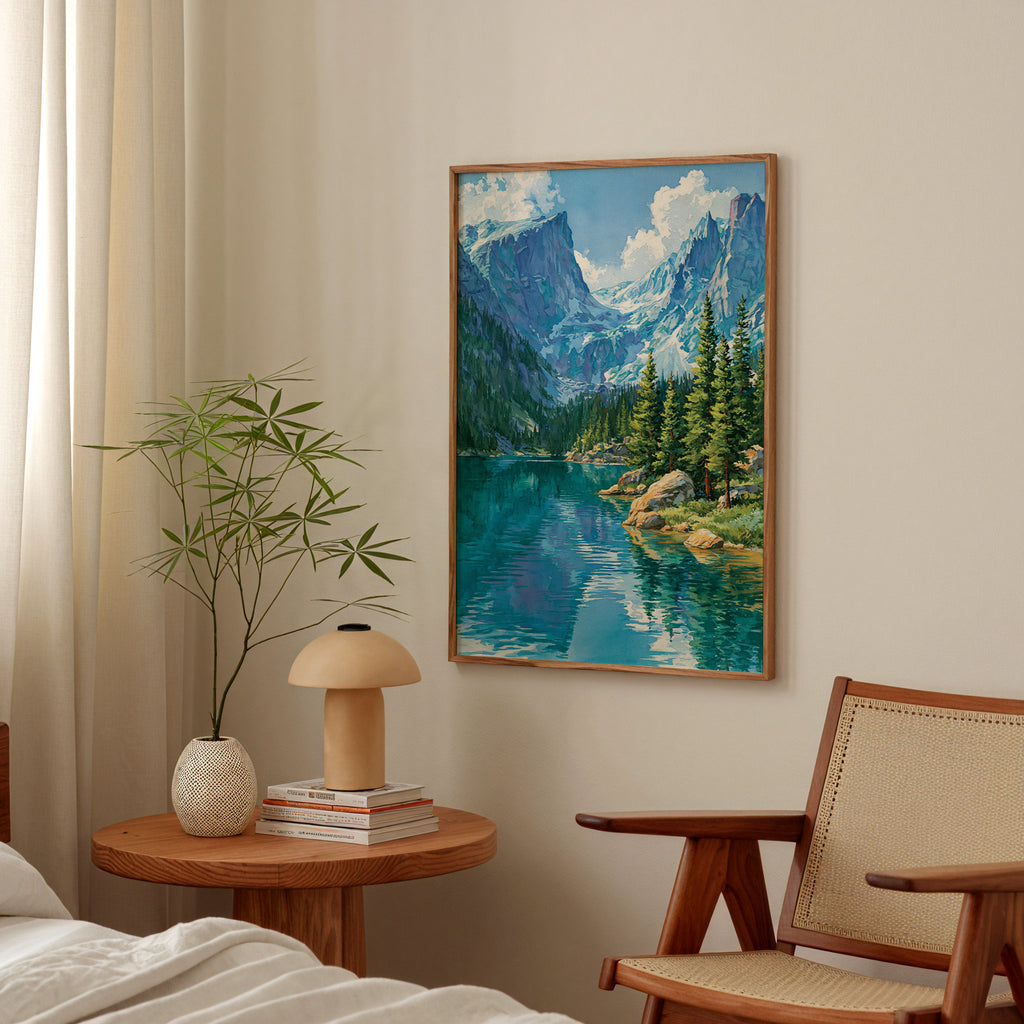Rocky Mountain National Park Watercolor Art