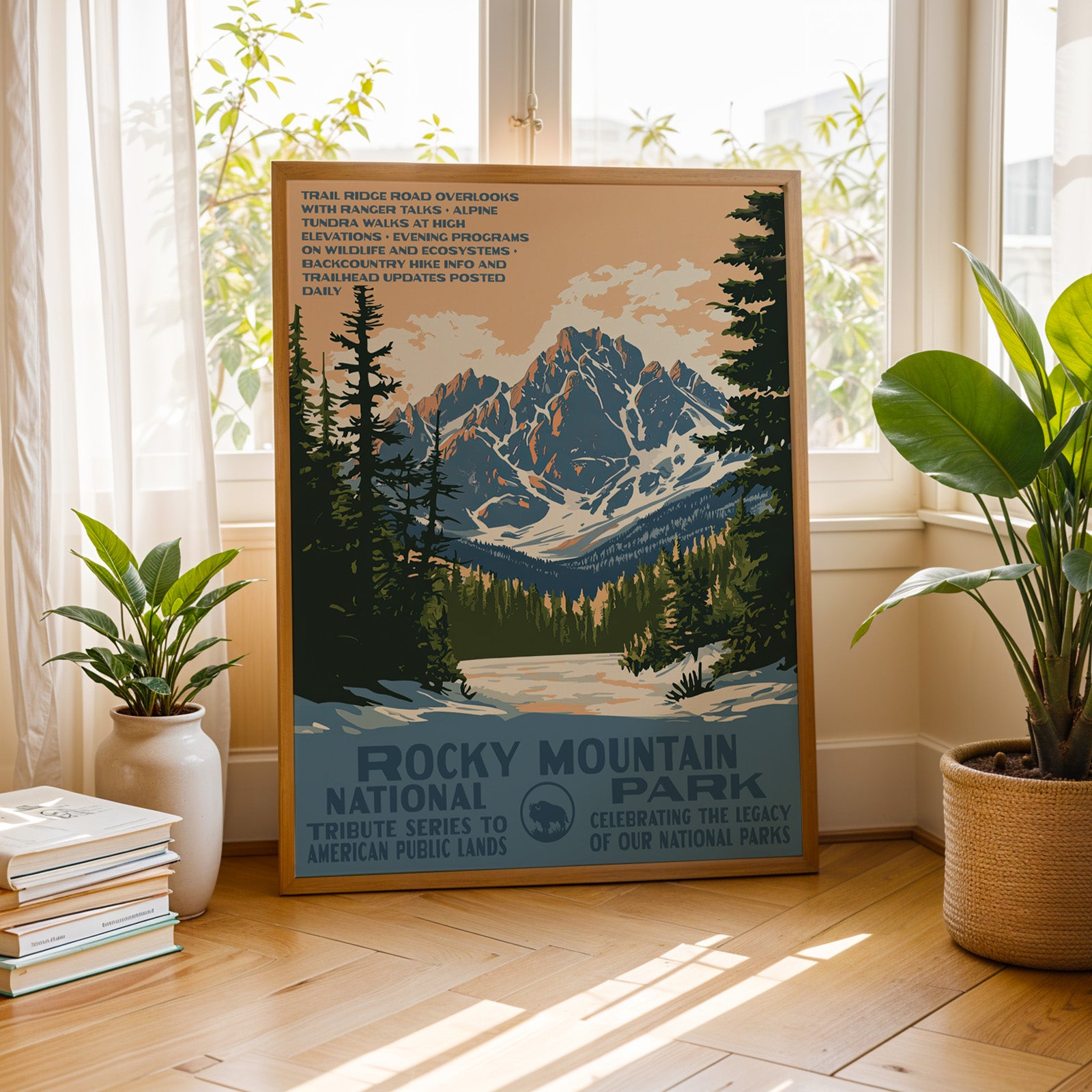 Rocky Mountain National Park Vintage WPA Art