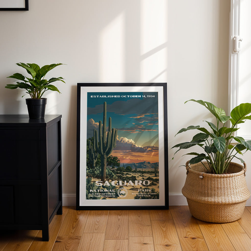 Saguaro National Park Vintage WPA