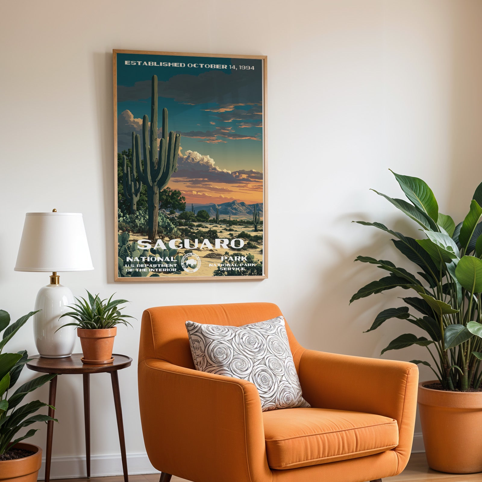 Saguaro National Park Vintage WPA