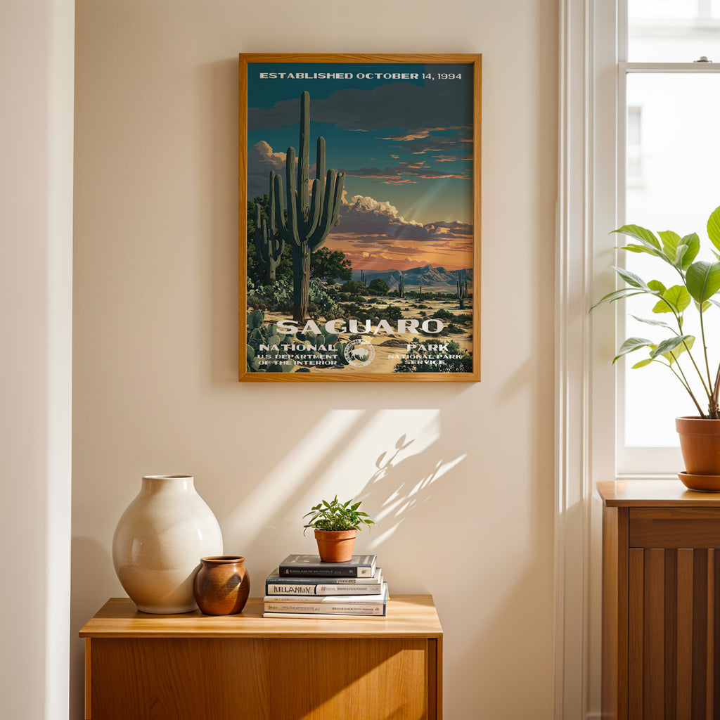 Saguaro National Park Vintage WPA