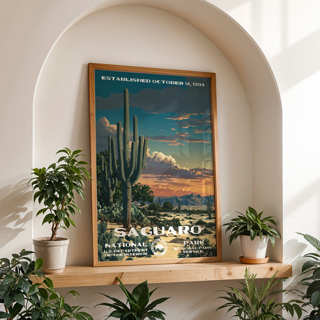 Saguaro National Park Vintage WPA