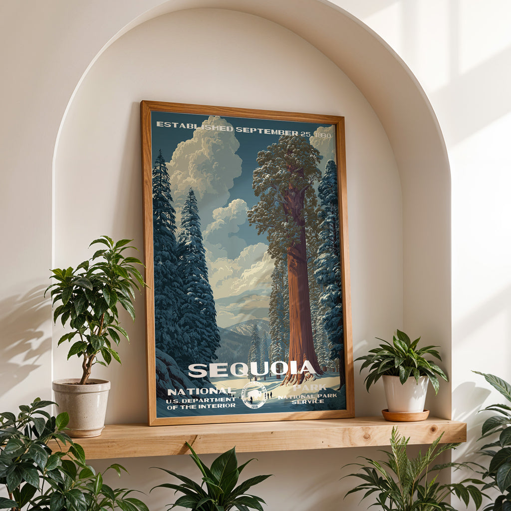 Sequoia National Park Vintage WPA