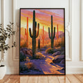 Saguaro National Park Watercolor Art