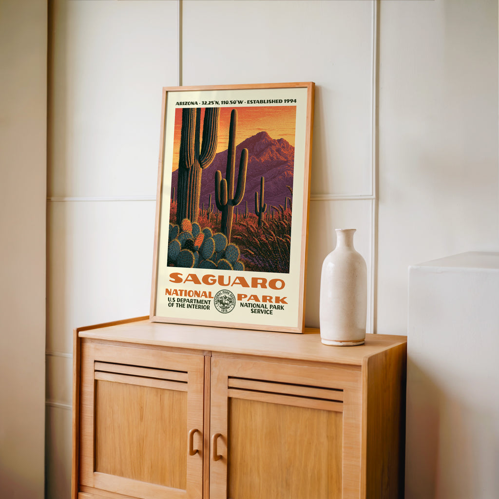 Saguaro National Park Vintage WPA Art