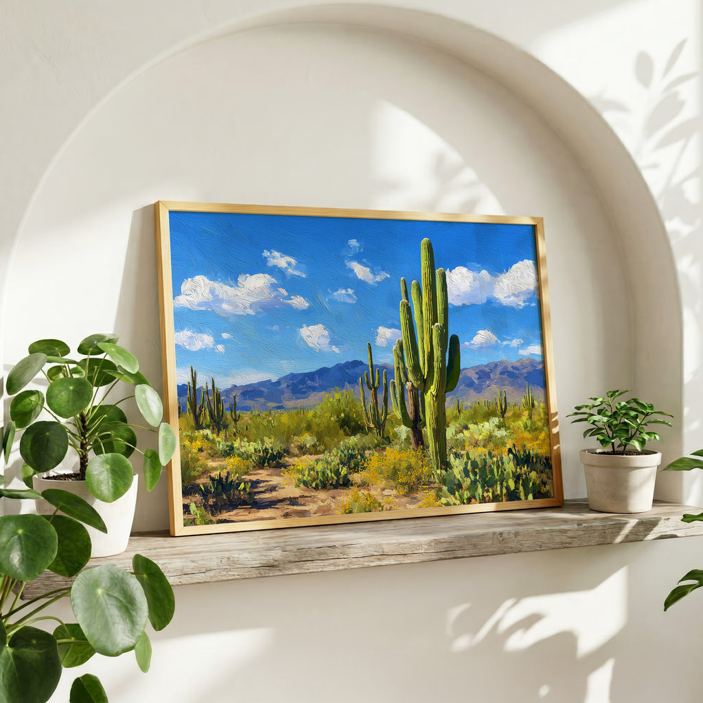 Saguaro National Park Oil Painting
