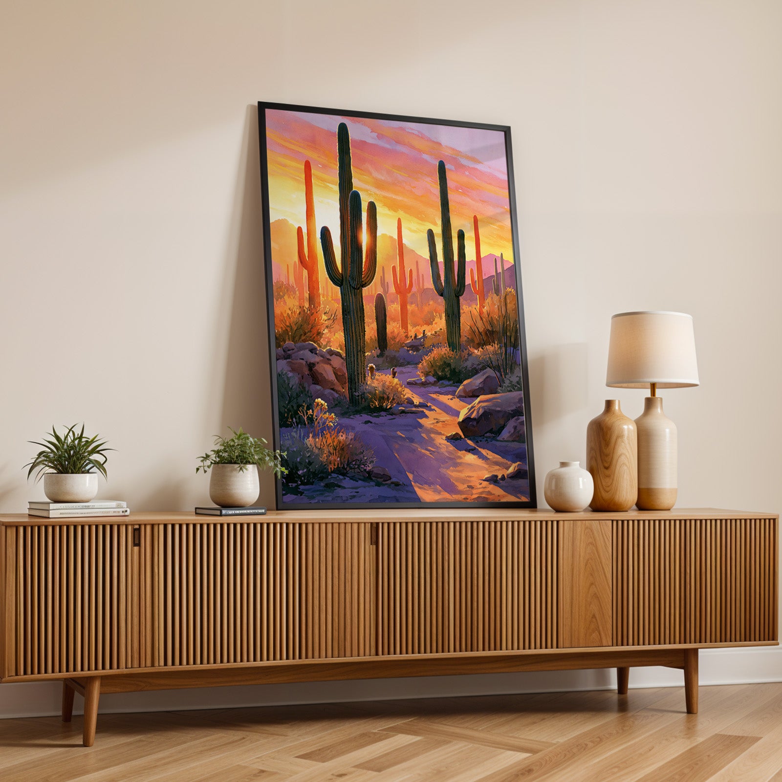 Saguaro National Park Watercolor Art