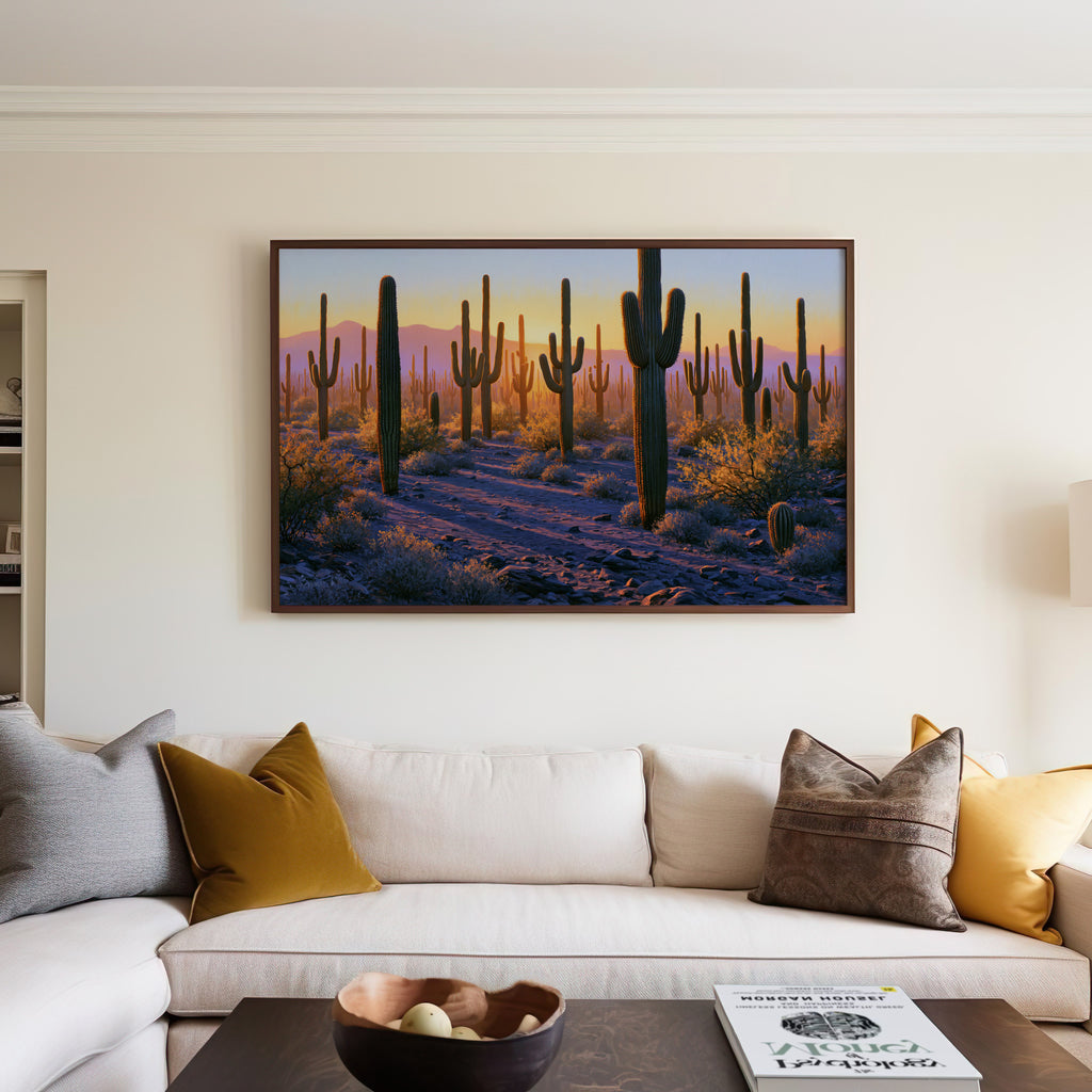 Saguaro National Park Classical Oil Painting