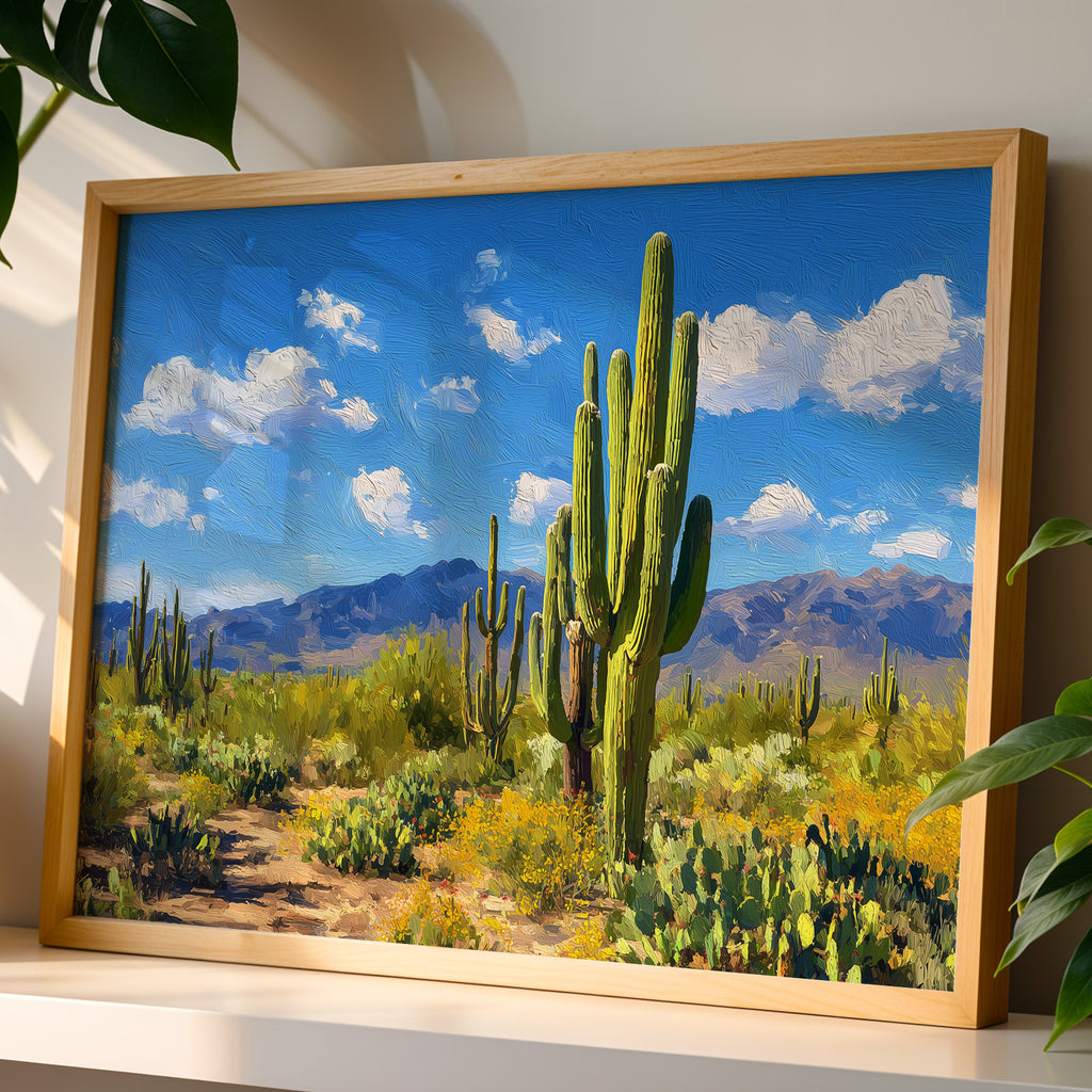 Saguaro National Park Oil Painting
