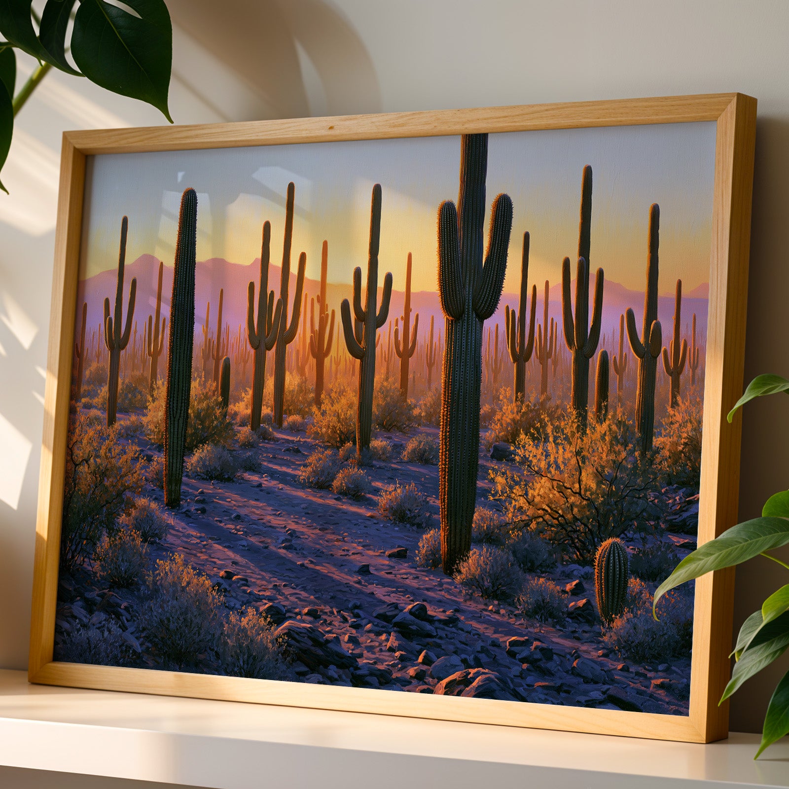 Saguaro National Park Classical Oil Painting