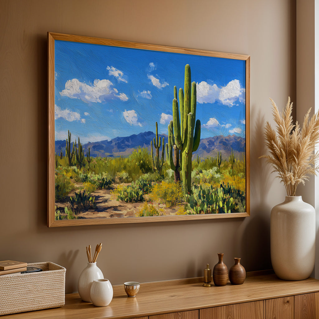 Saguaro National Park Oil Painting