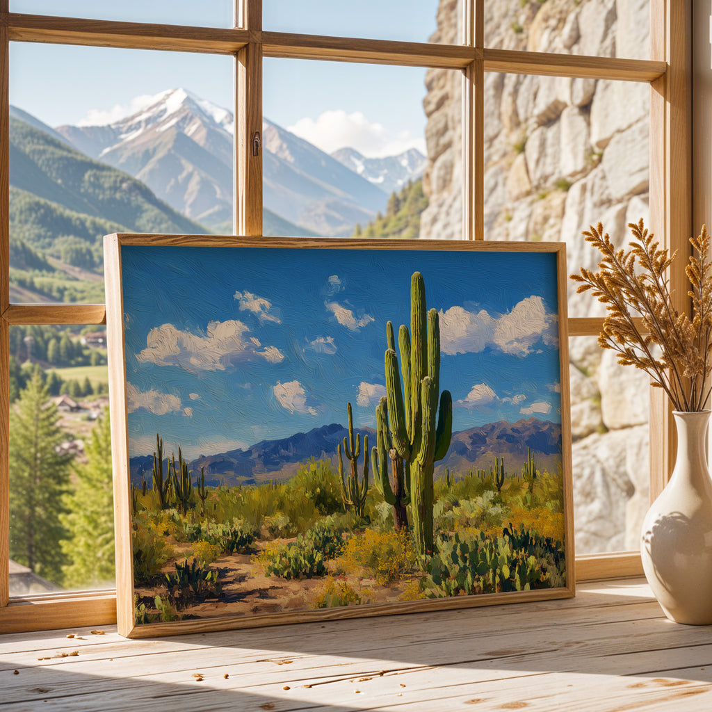Saguaro National Park Oil Painting