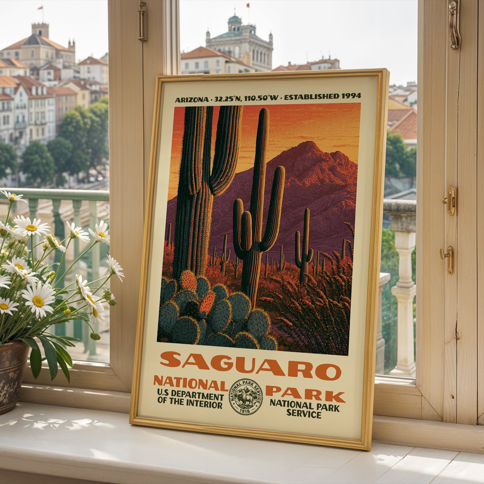 Saguaro National Park Vintage WPA Art