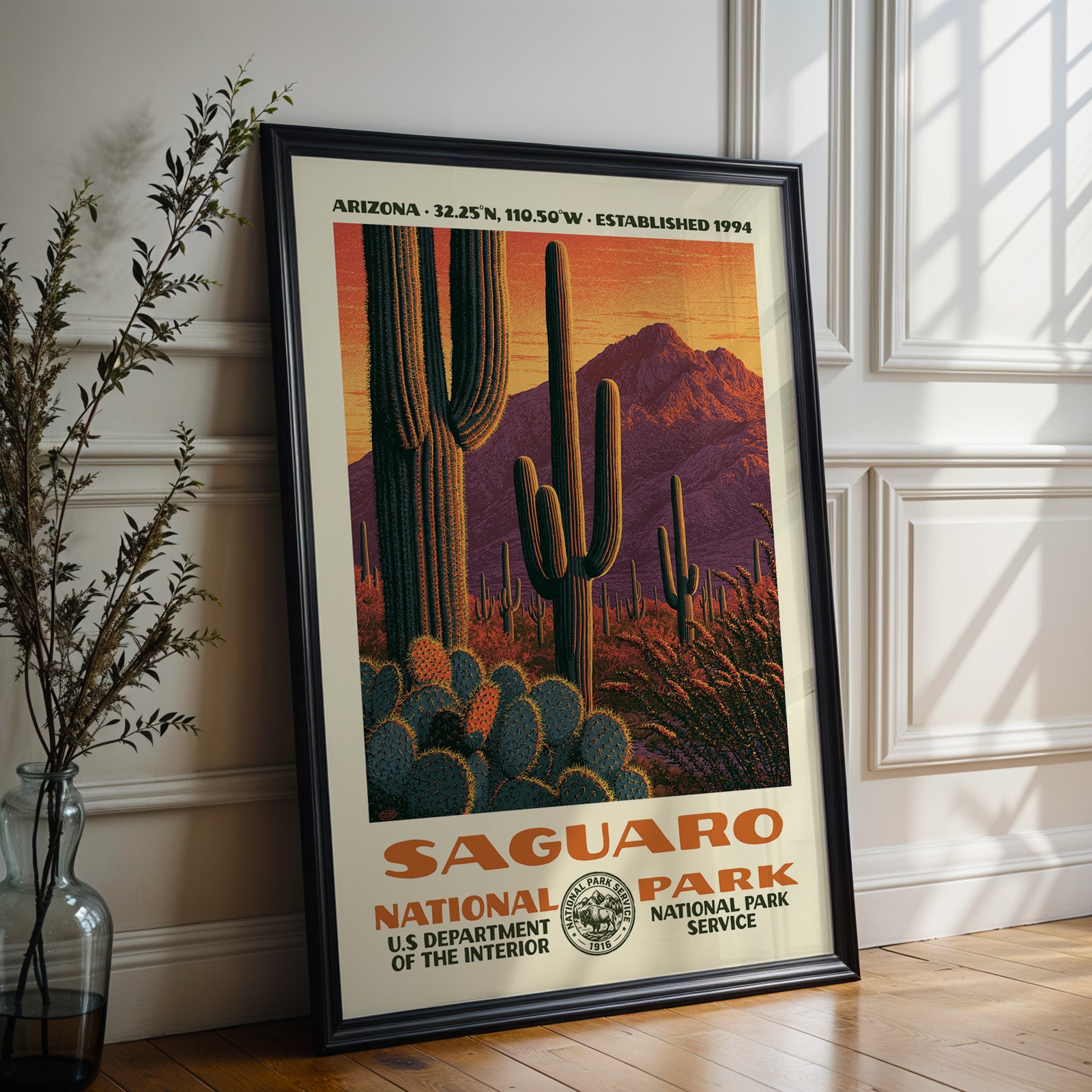 Saguaro National Park Vintage WPA Art
