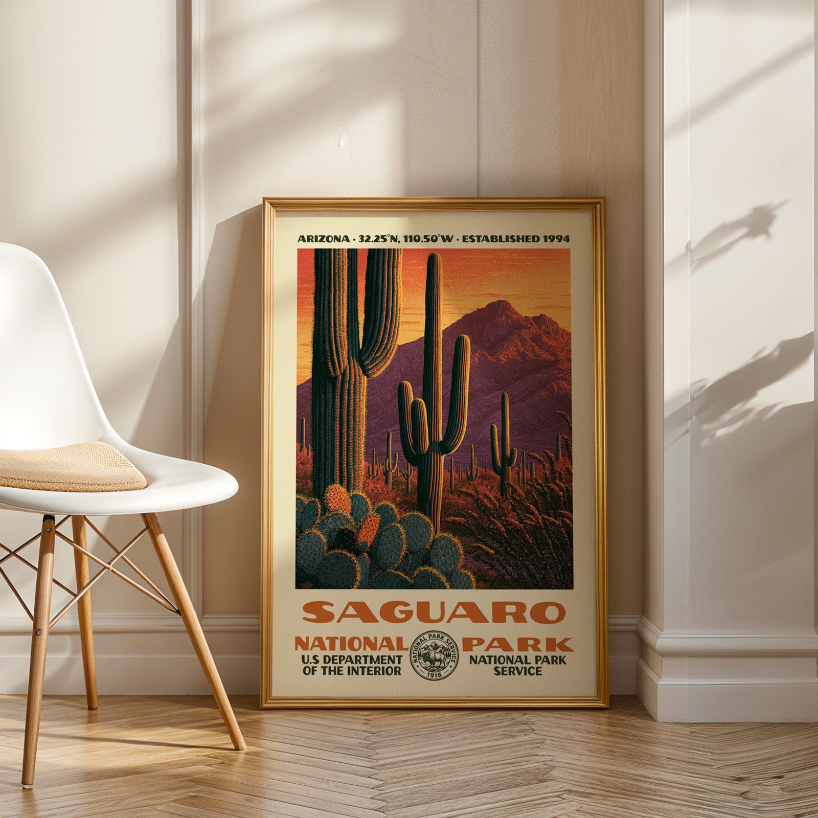 Saguaro National Park Vintage WPA Art