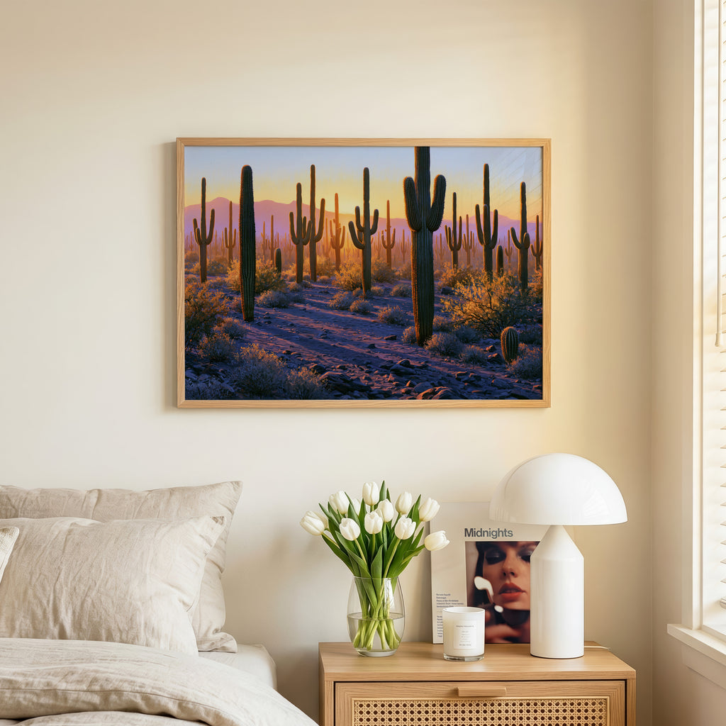 Saguaro National Park Classical Oil Painting