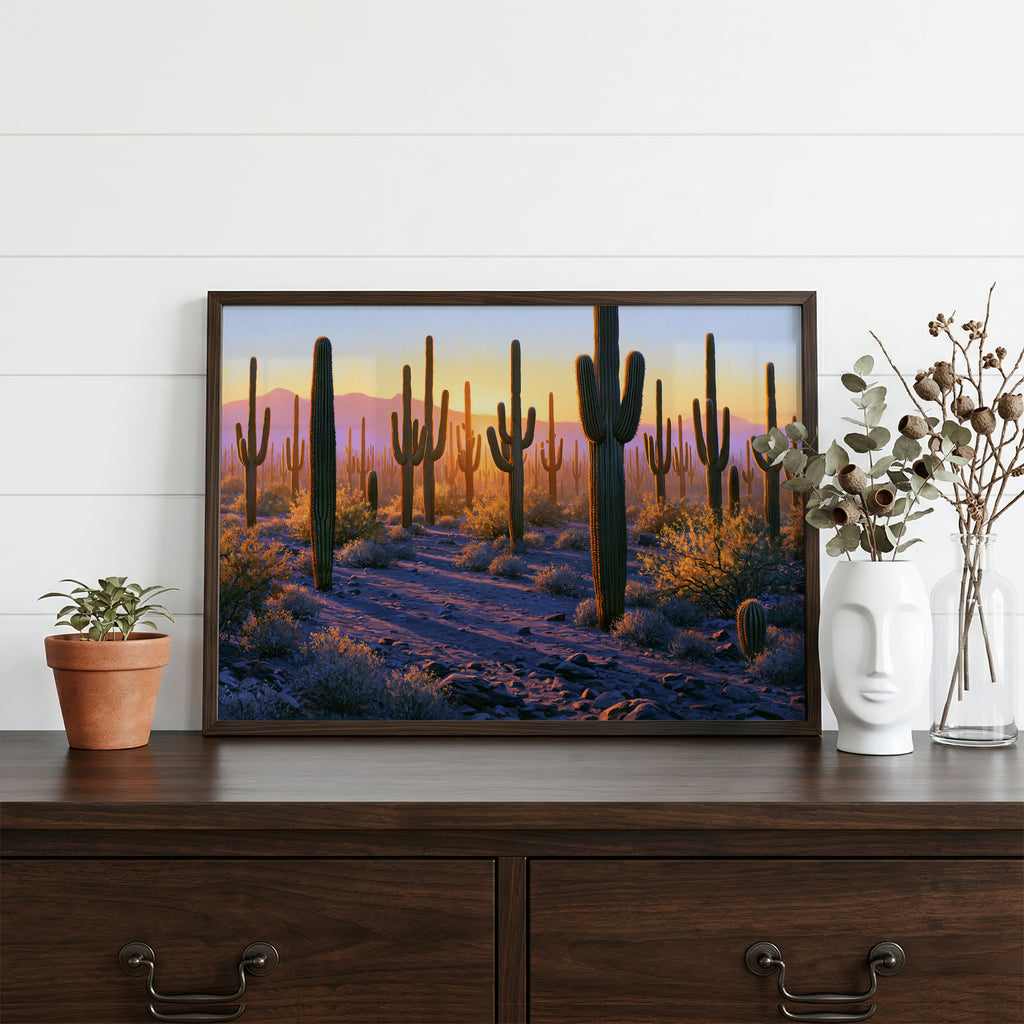 Saguaro National Park Classical Oil Painting