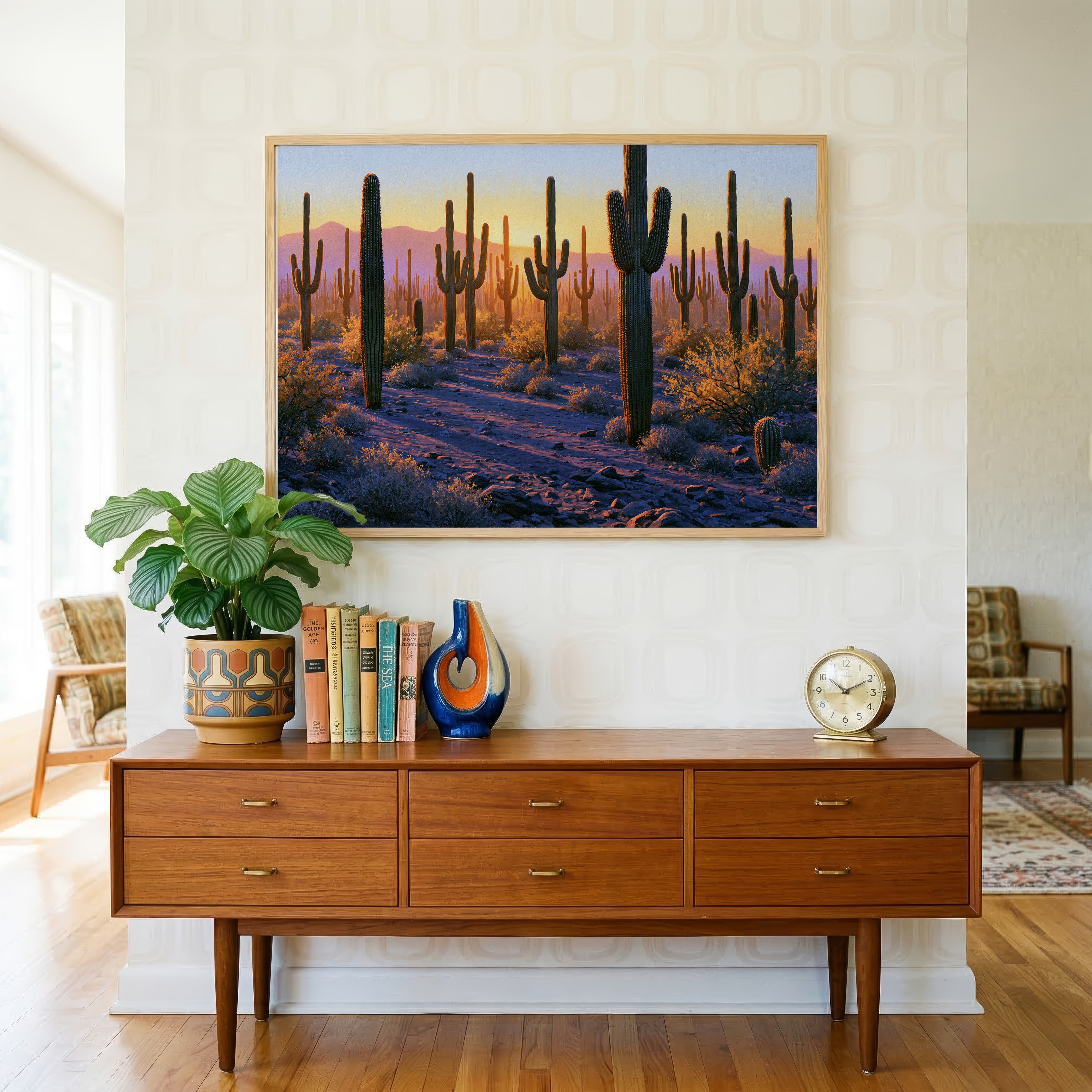 Saguaro National Park Classical Oil Painting