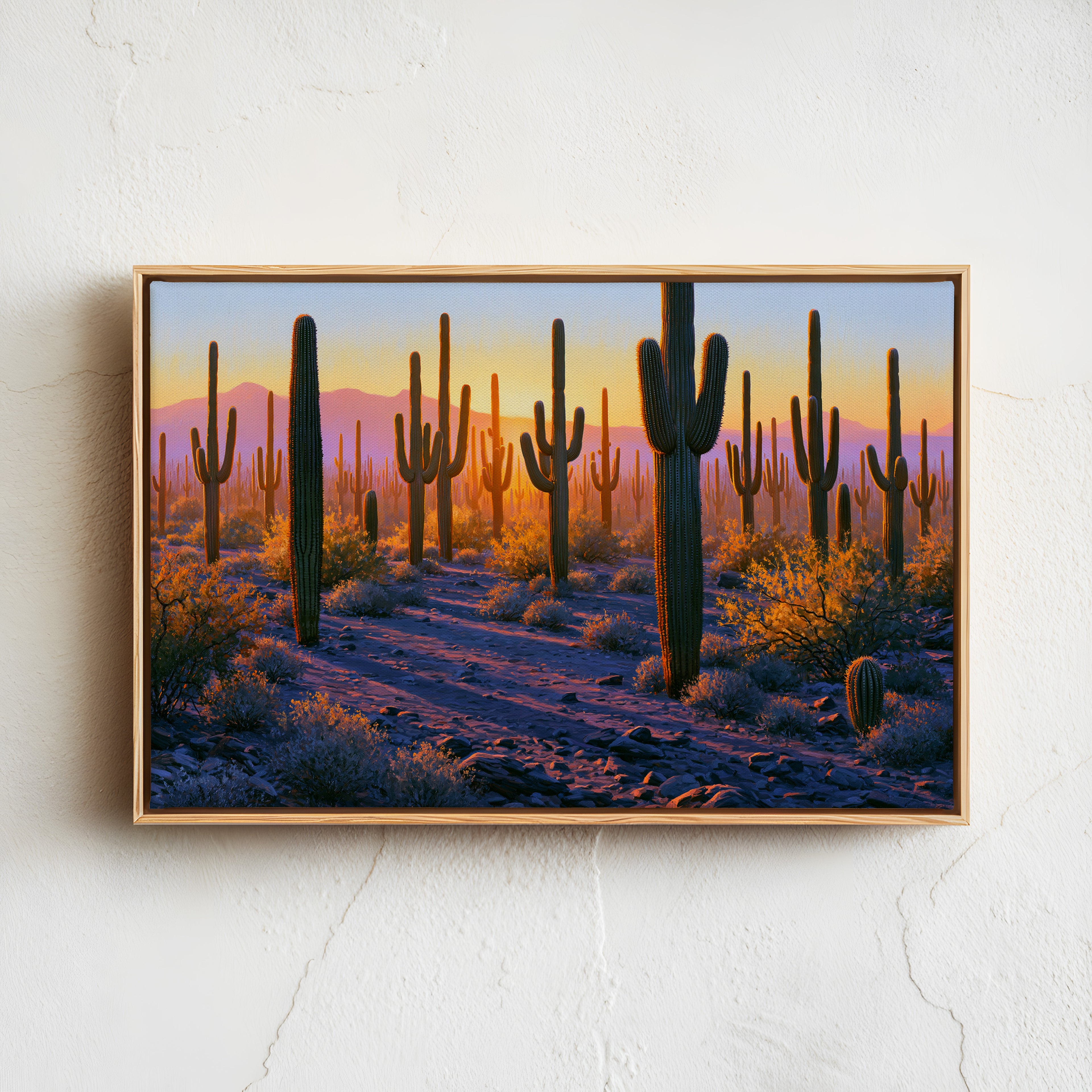 Saguaro National Park Classical Oil Painting