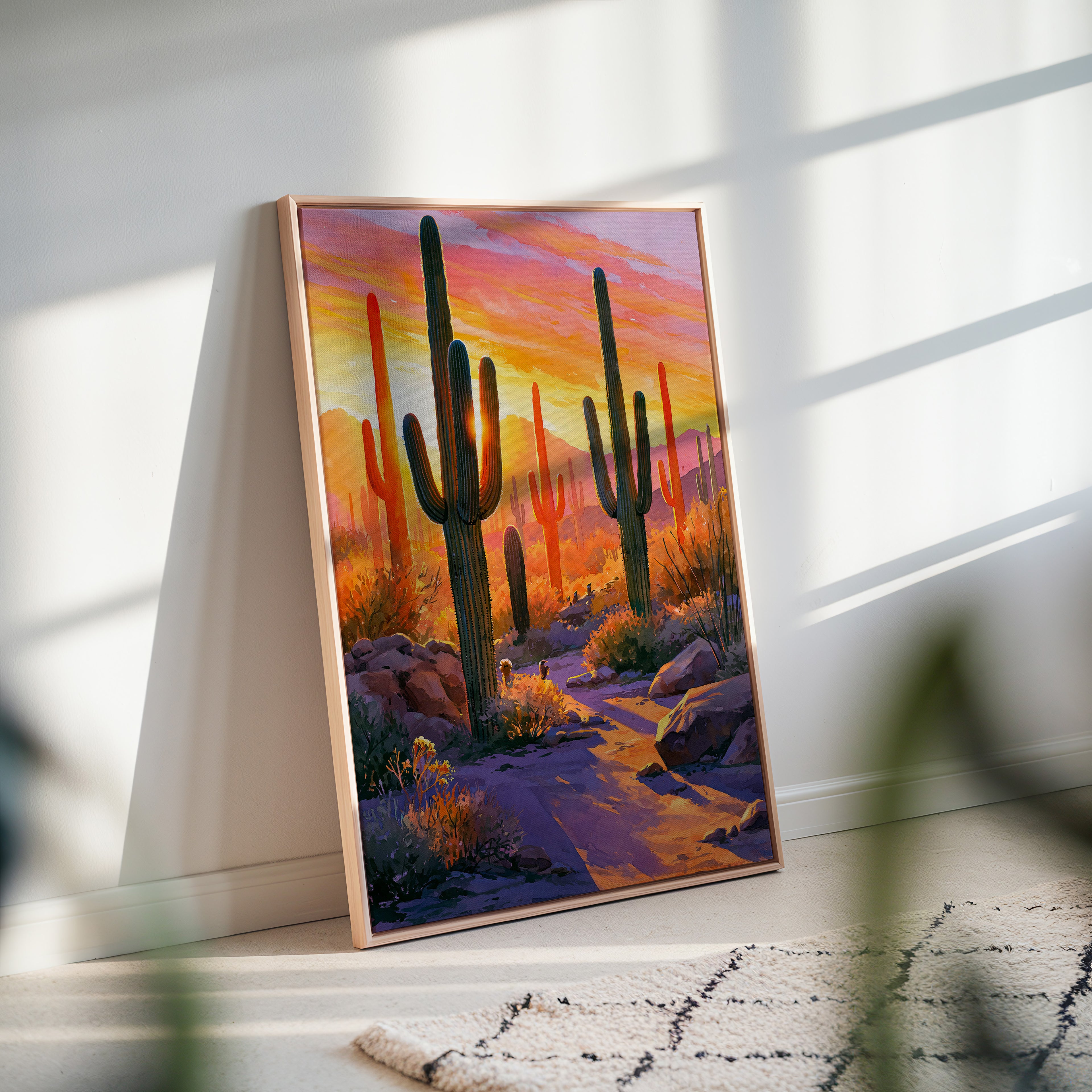 Saguaro National Park Watercolor Art