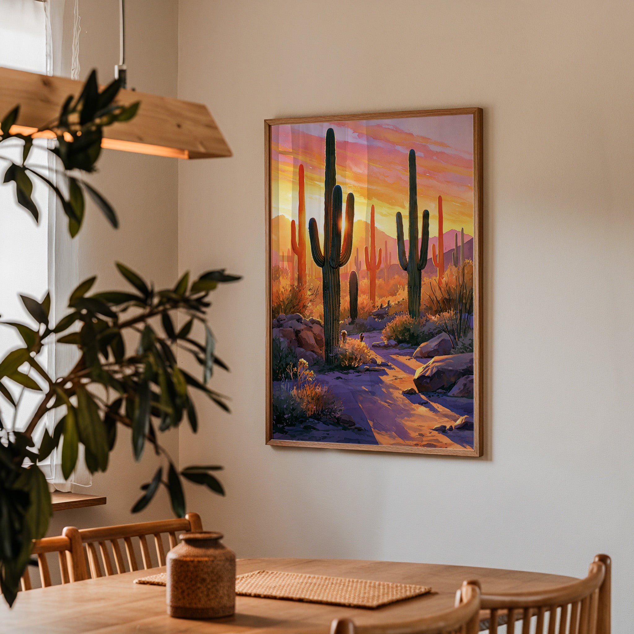 Saguaro National Park Watercolor Art