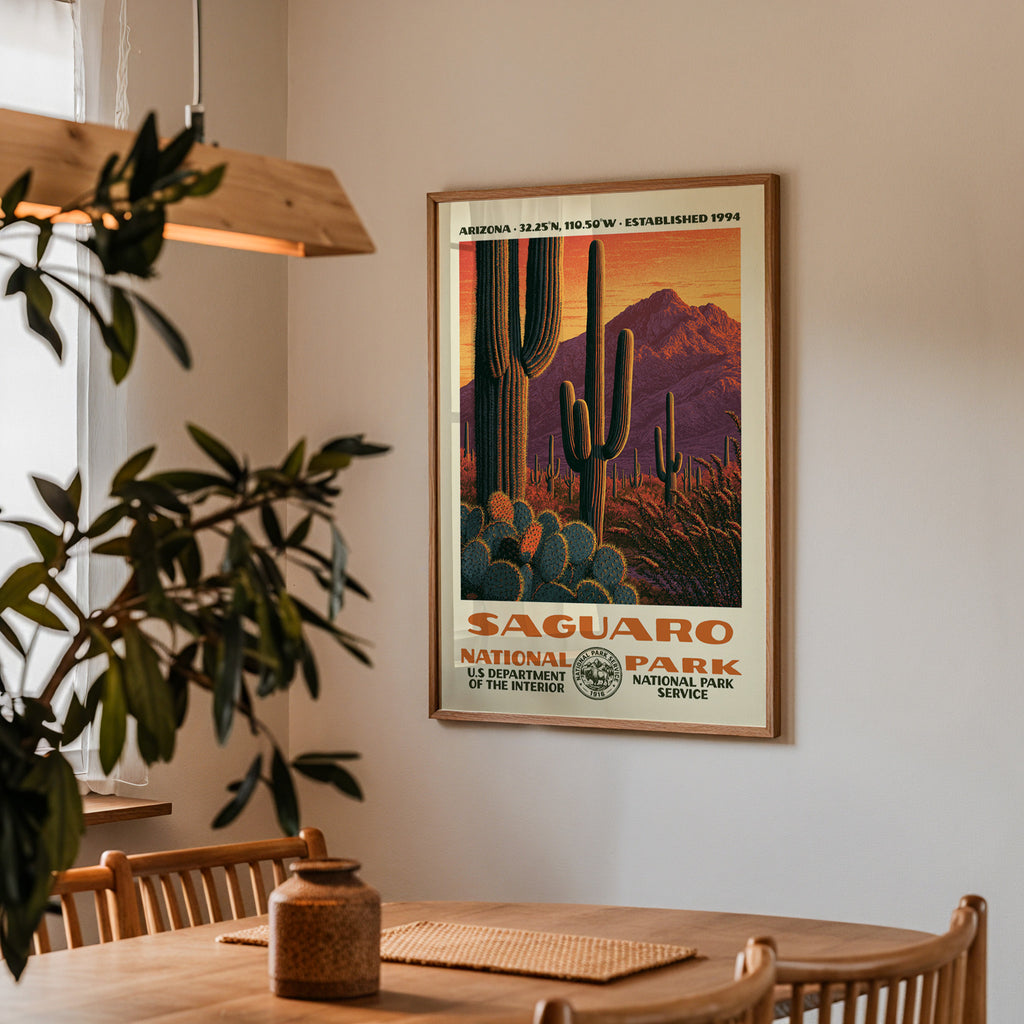 Saguaro National Park Vintage WPA Art