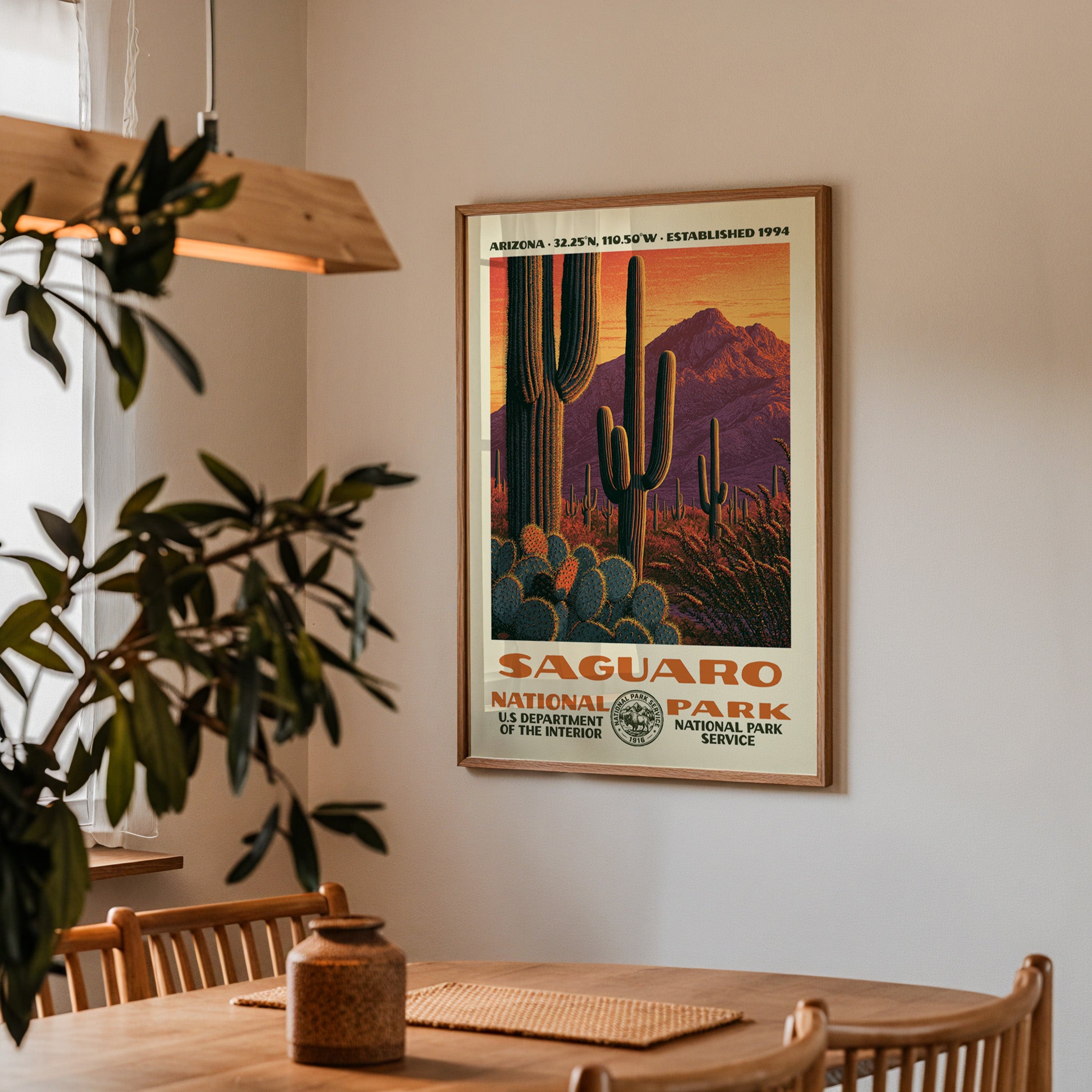 Saguaro National Park Vintage WPA Art