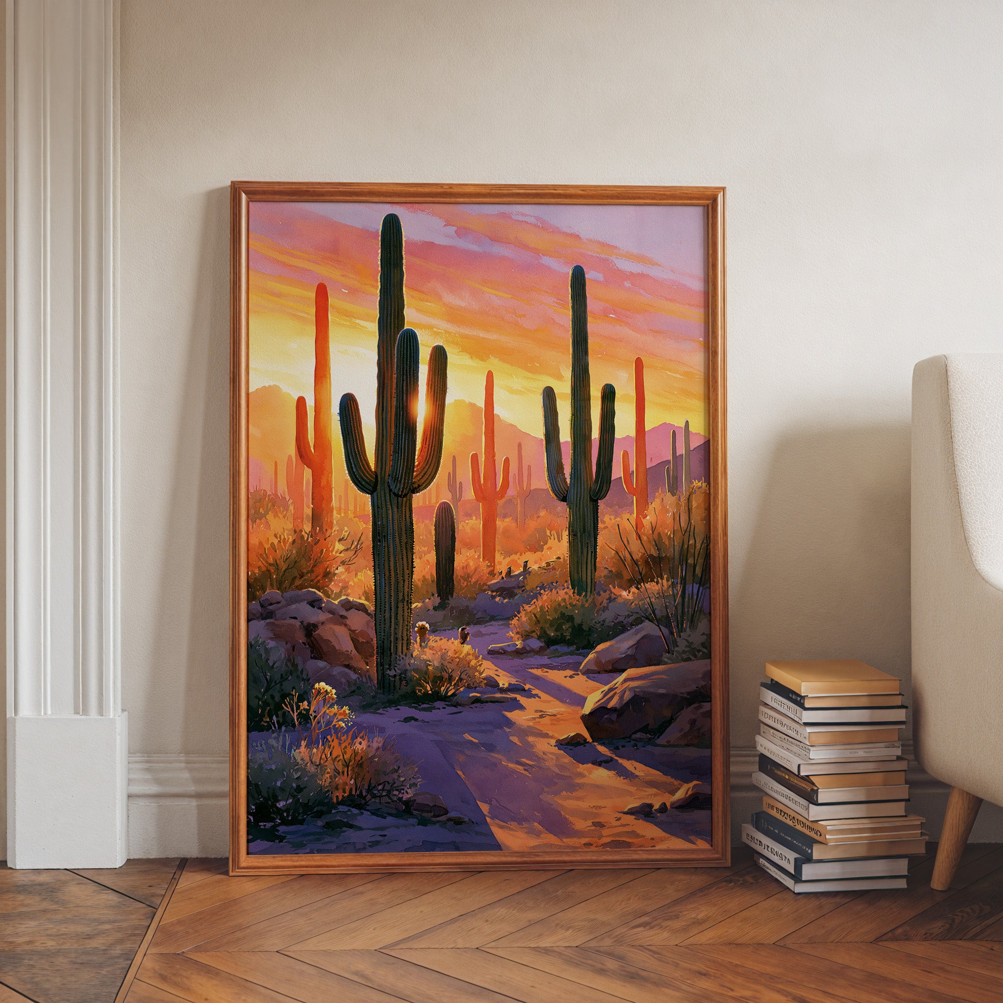 Saguaro National Park Watercolor Art