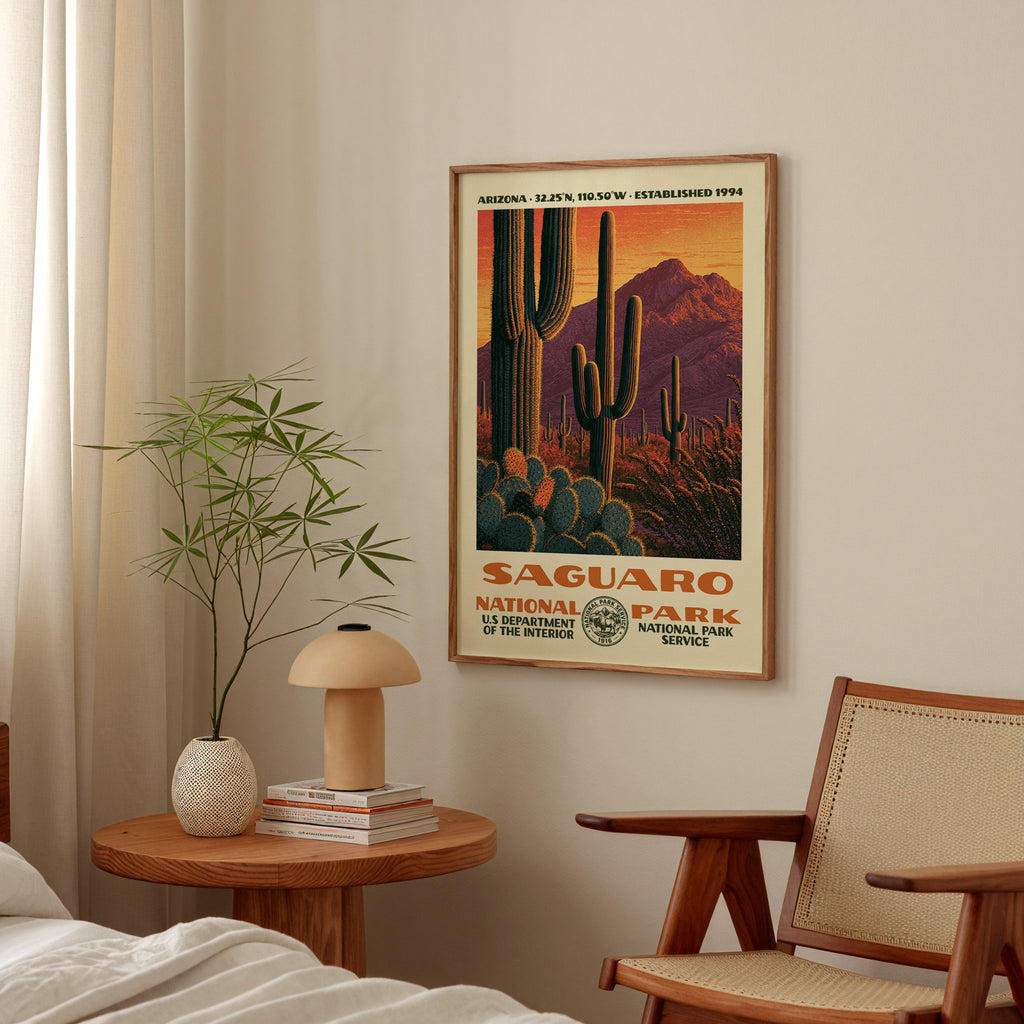 Saguaro National Park Vintage WPA Art