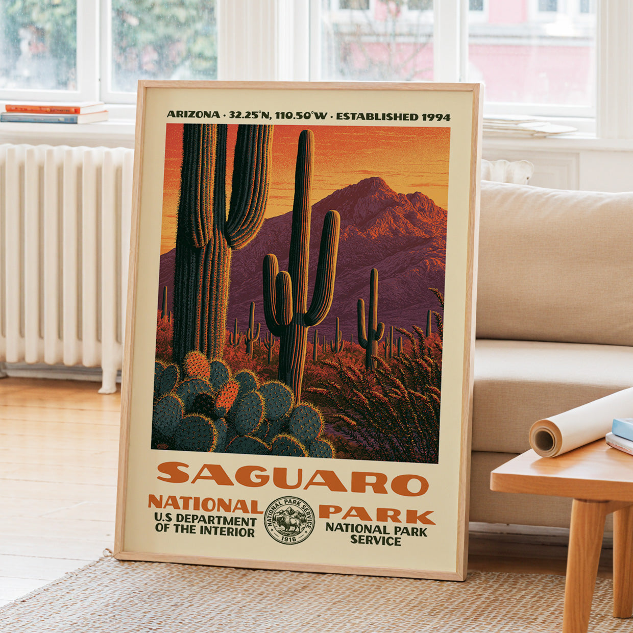 Saguaro National Park Vintage WPA Art