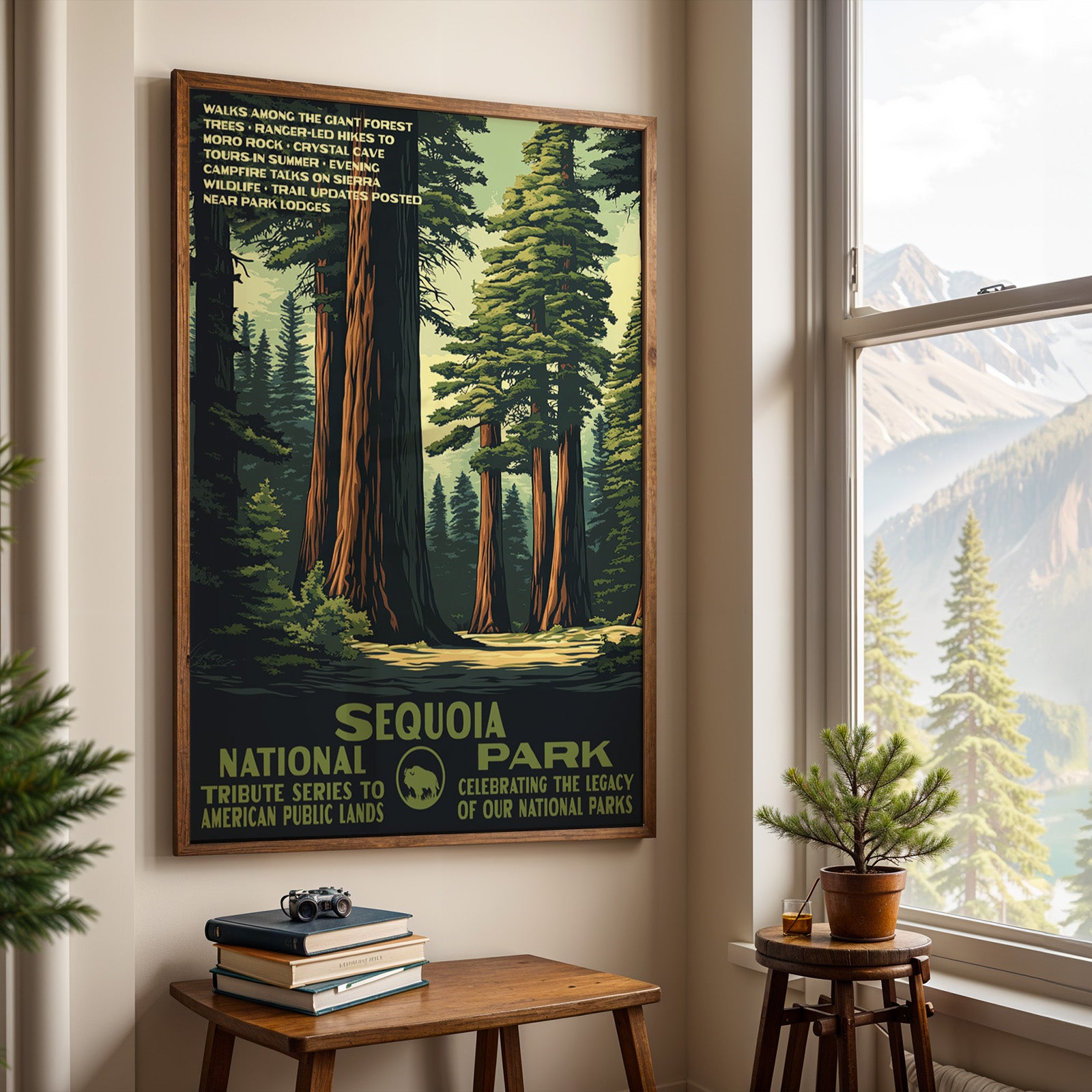 Sequoia National Park Vintage WPA Art