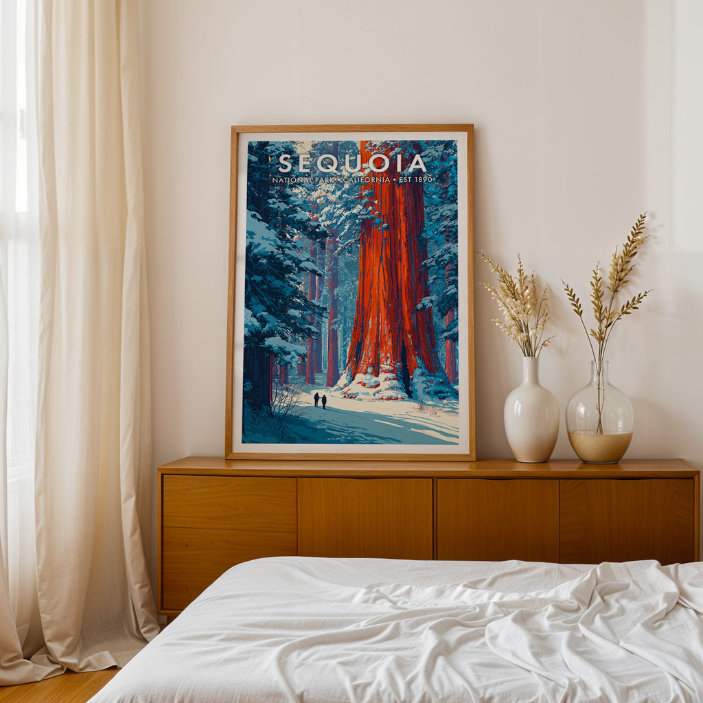 Retro Sequoia National Park Print